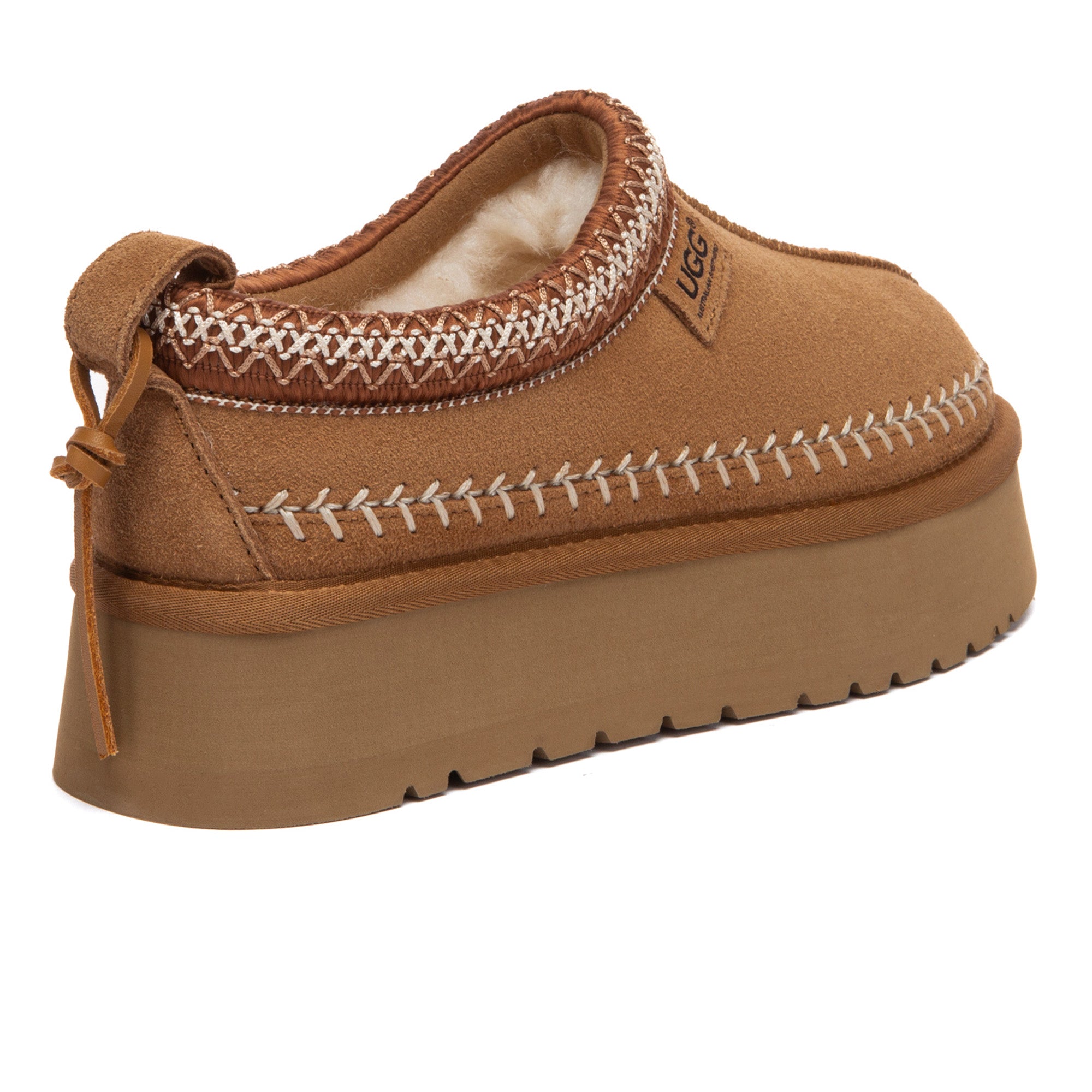 EverUgg Premium Stitch Platform Slippers with soft fabric upper and cushioned sole, designed for comfort and style.