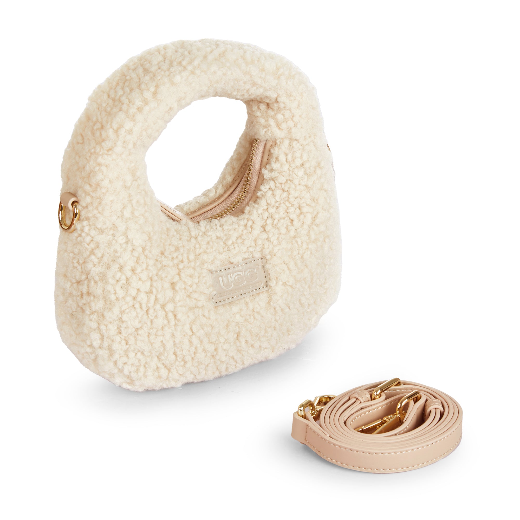 EverUgg Premium Teddy Handbag with soft plush exterior, stylish design, and sturdy handles, perfect for casual and chic outfits.