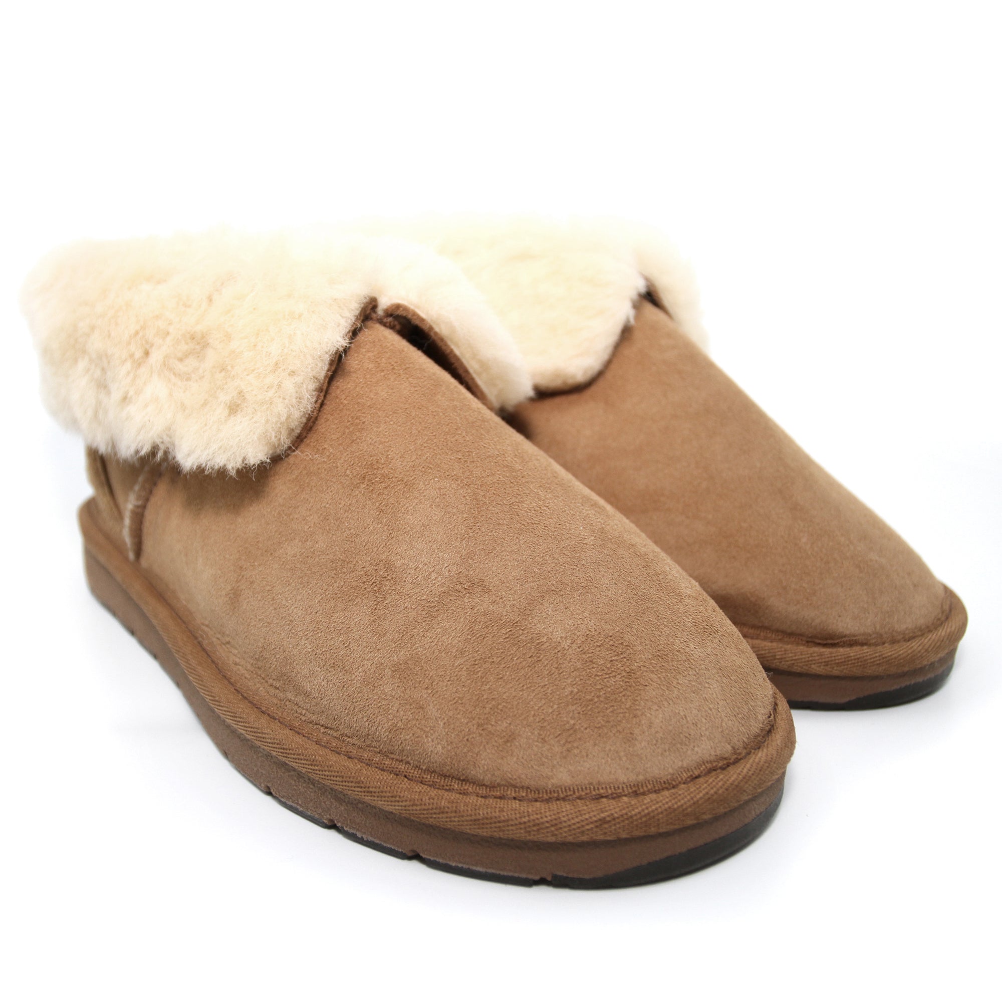 Australian-made Shearers UGG premium ankle slippers with soft lining and cozy design, perfect for indoor comfort.