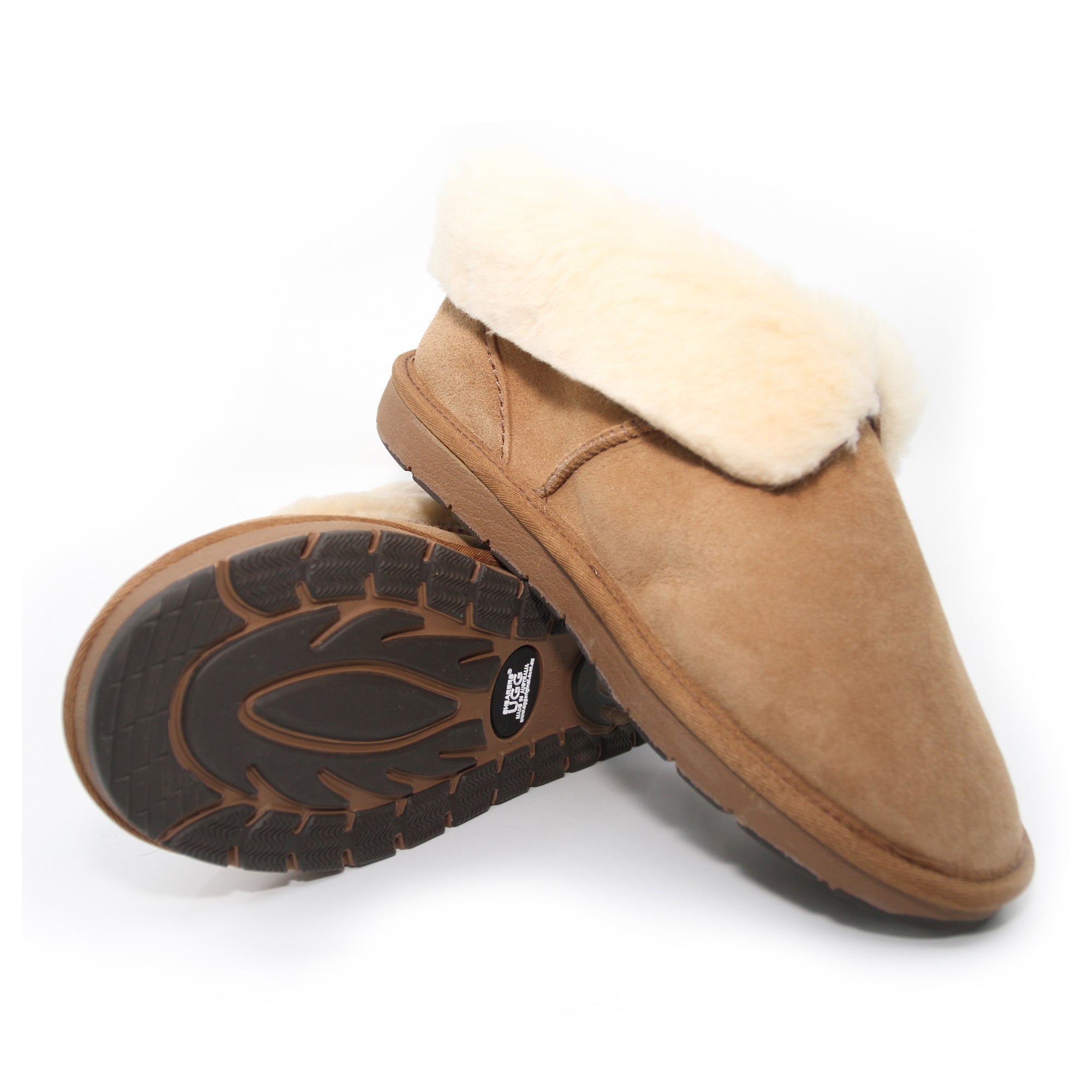 Shearers UGG premium ankle slippers made in Australia, featuring soft, cozy design ideal for indoor comfort.