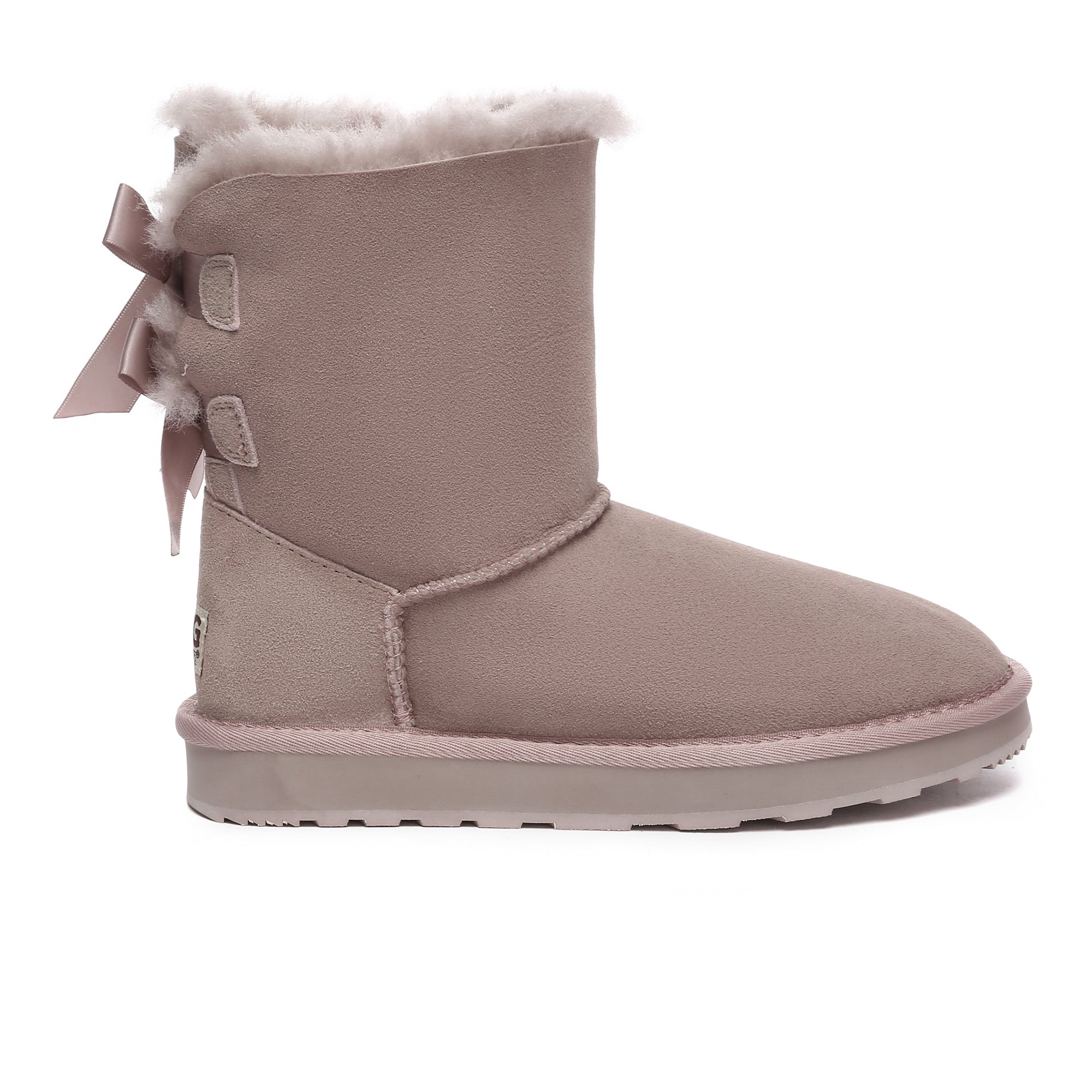 EverUgg premium urban short back bow UGG boots for women, featuring stylish design and comfortable fit.