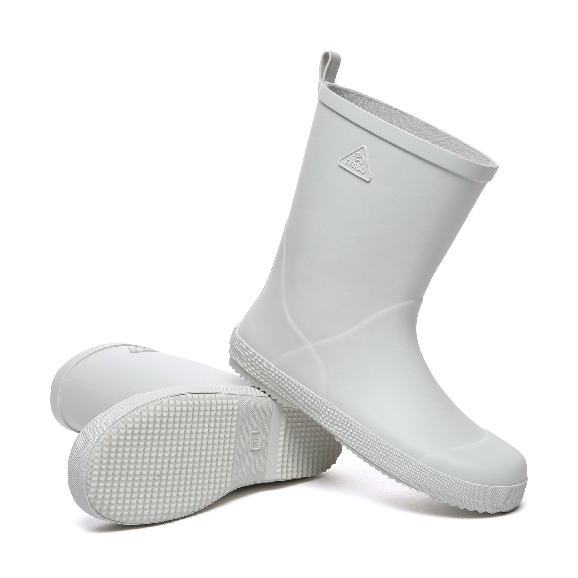 EverUgg waterproof gumboots for women, showcasing stylish, durable rainproof shoes with a sleek design and sturdy soles.