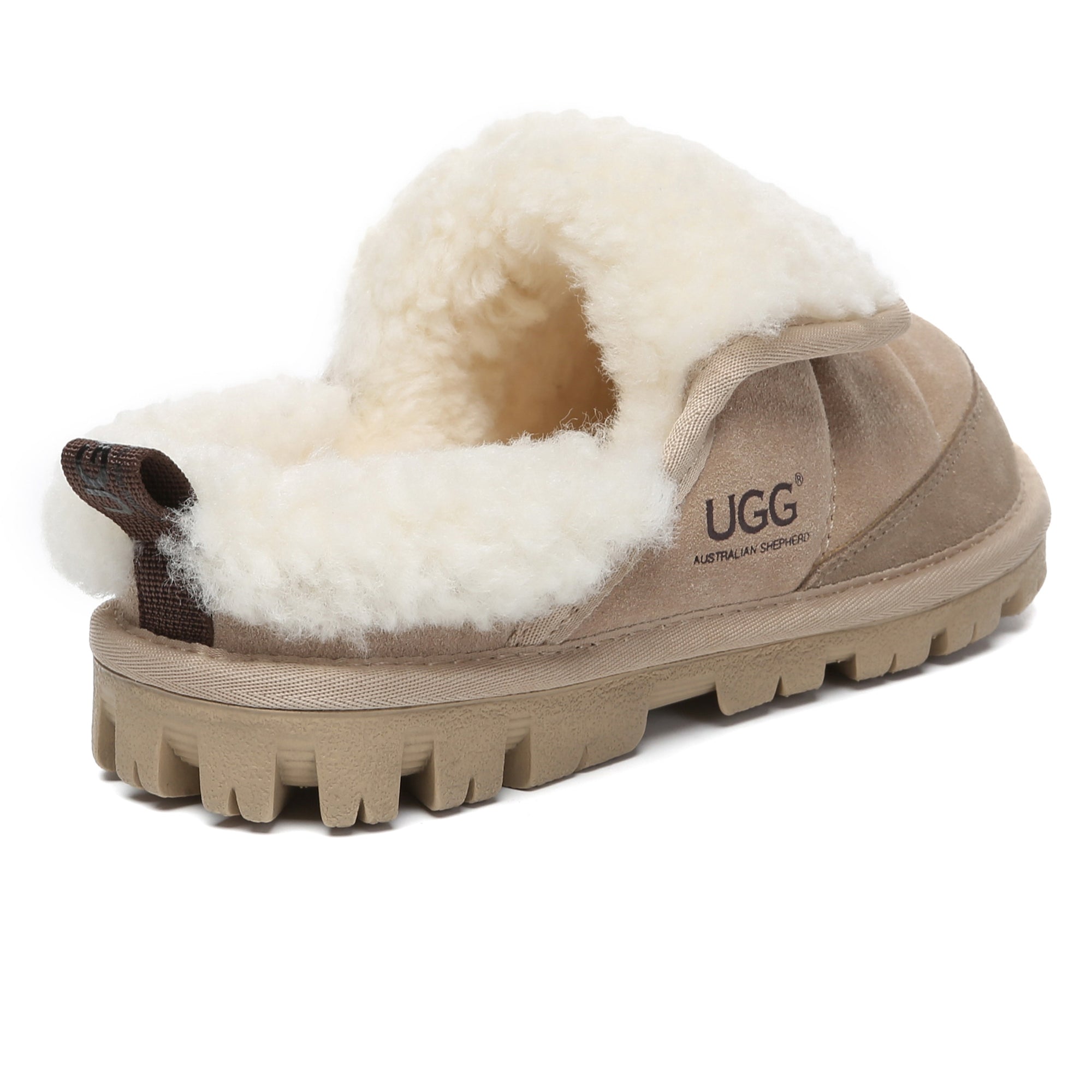 EverUgg Puffer Sheepskin Slippers for women with cozy sheepskin lining and puffer design, perfect for indoor comfort.