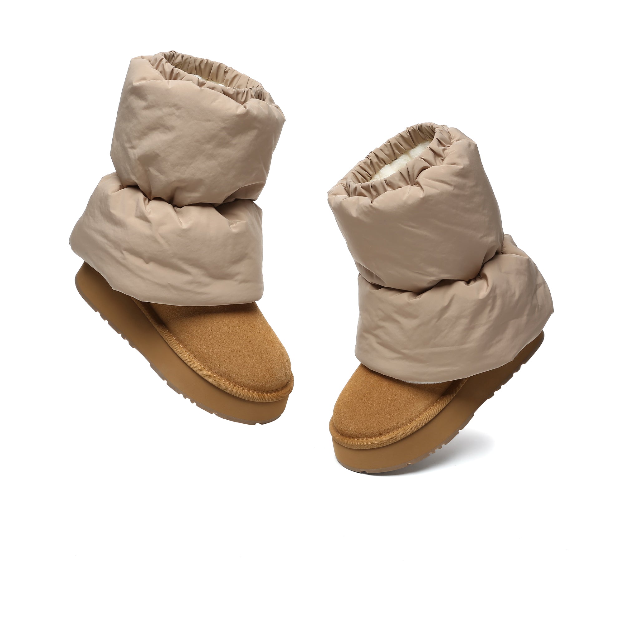 EverUgg Puffy fleece leg warmers socks with cozy, plush material and a soft, fluffy appearance for added warmth and comfort.