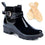 Alana Buckled Strap Gumboot Rain Waterproof Boots