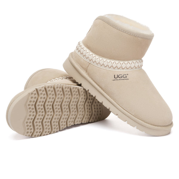 Knitted Ankle Fold UGG Boots