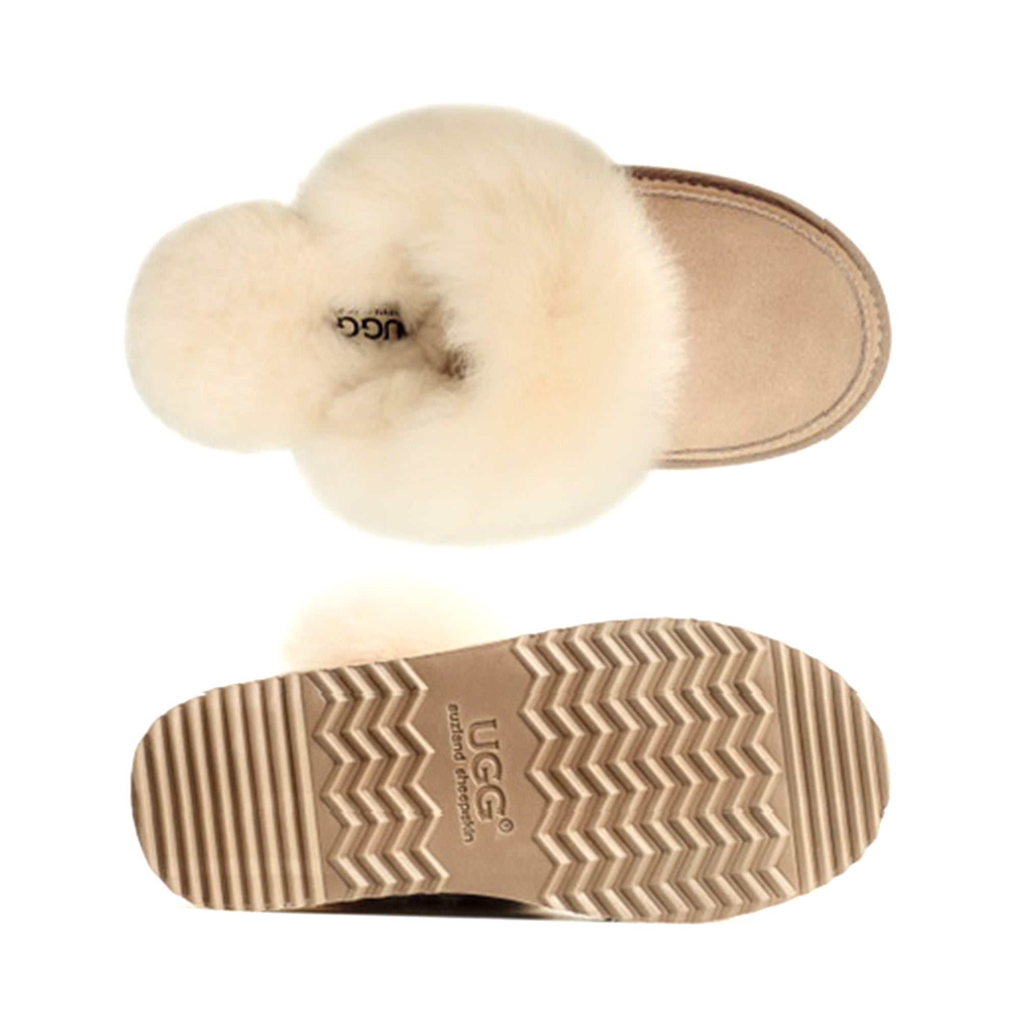 Auzland UGG slippers featuring classic platform scuff design with soft, plush interior and durable sole, perfect for cozy indoor wear.