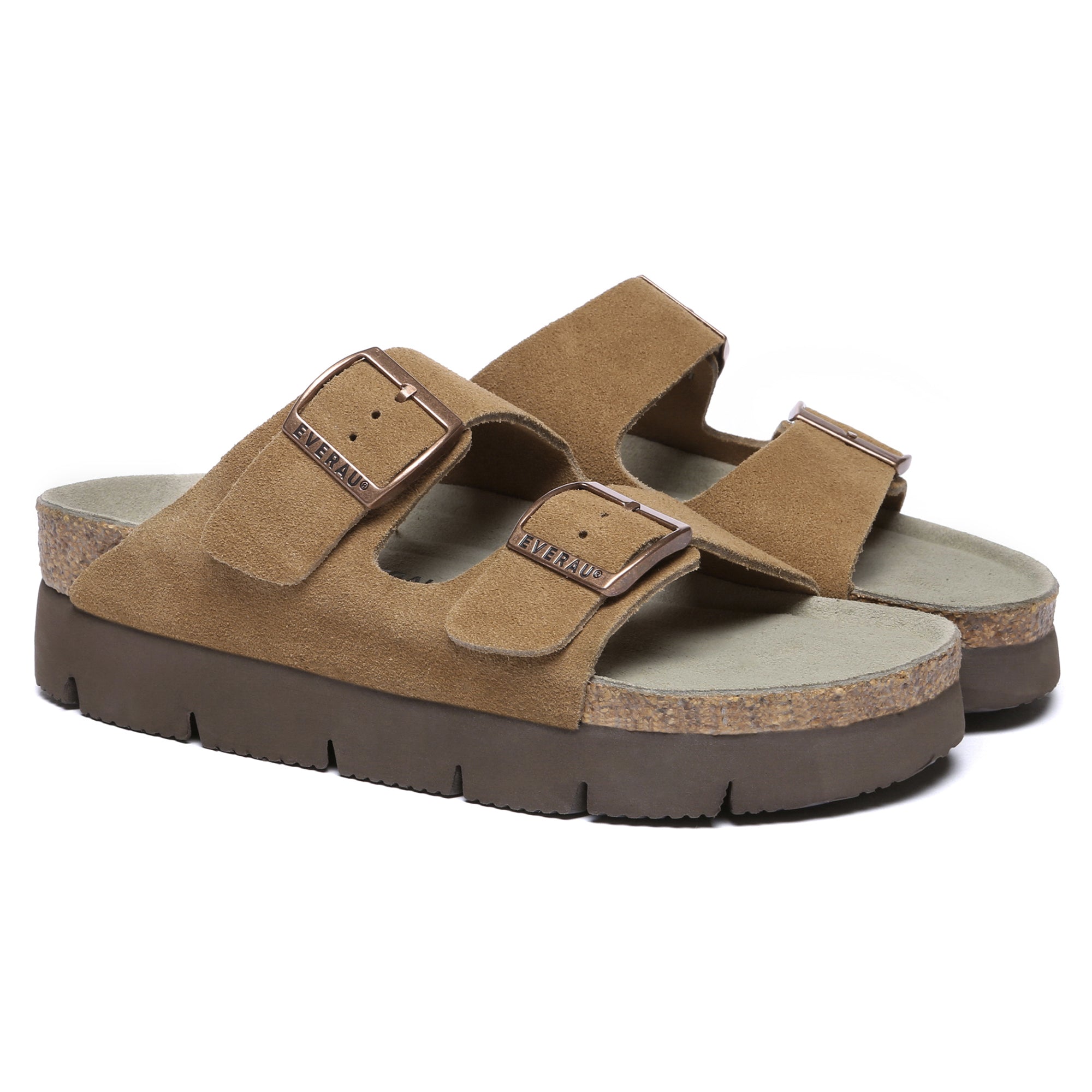EverUgg Sandalford Birkie platform slides for women with a strappy design and chunky sole, perfect for summer casual wear.