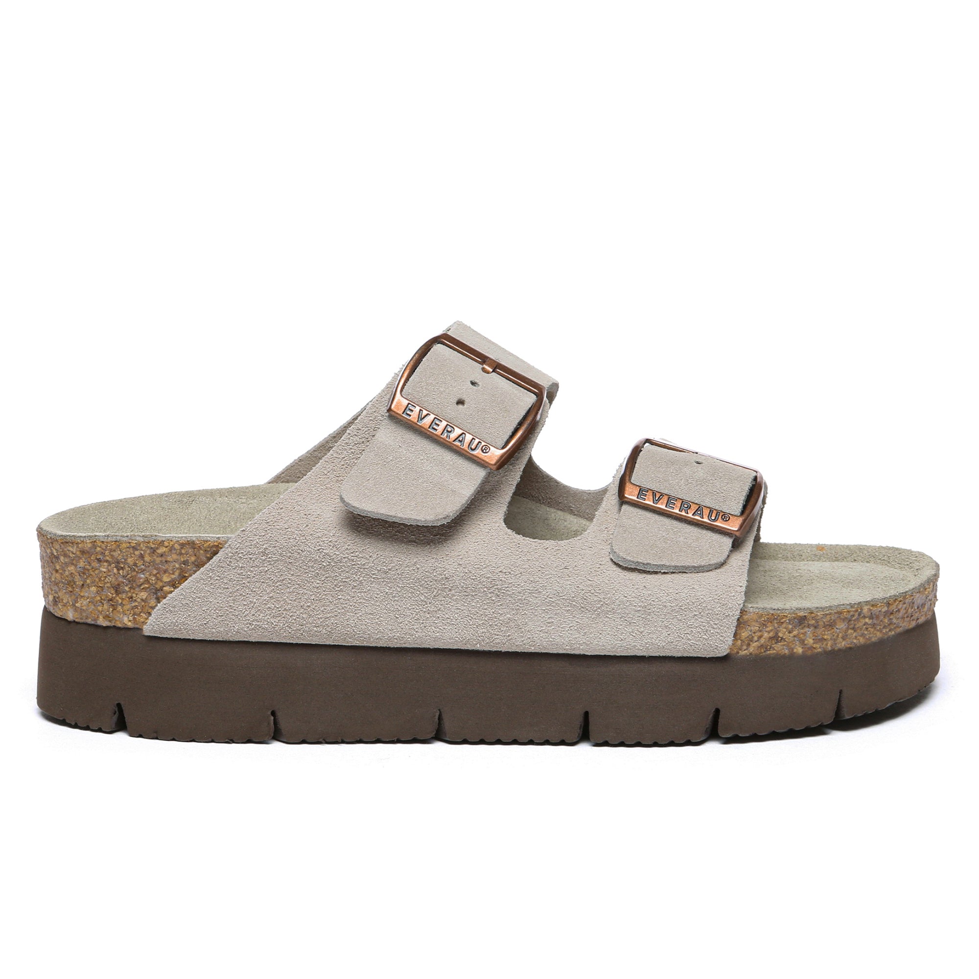 EverUgg Sandalford Birkie Platform Slides for women, stylish summer shoes with a comfortable platform design.