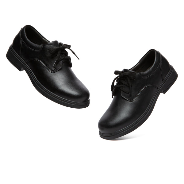 EverUgg senior lace-up school shoes for boys and girls, featuring classic design and durable leather for daily school wear.