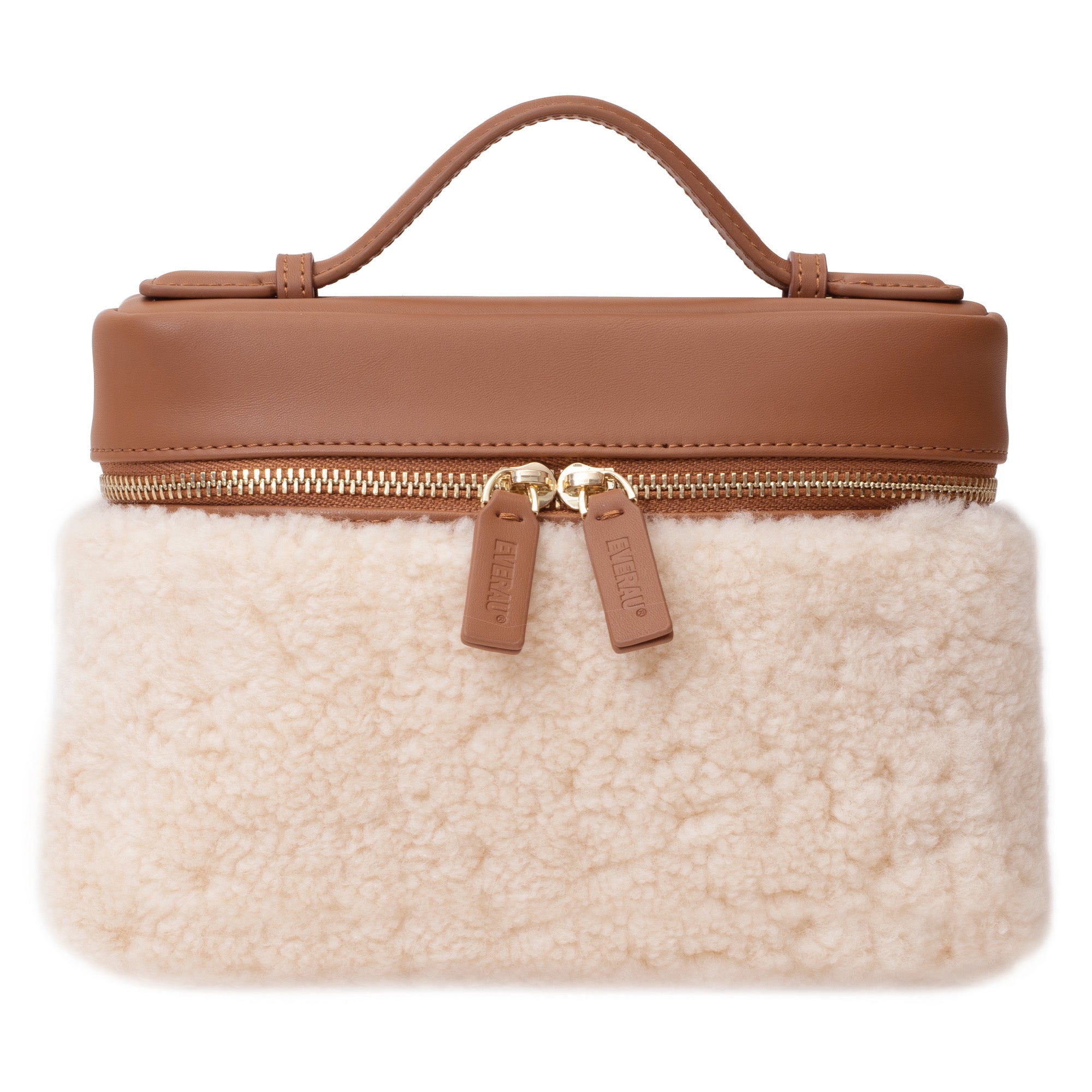 EverUgg shearling fluffy handbag with soft, textured exterior and stylish design, perfect for casual or chic outfits.