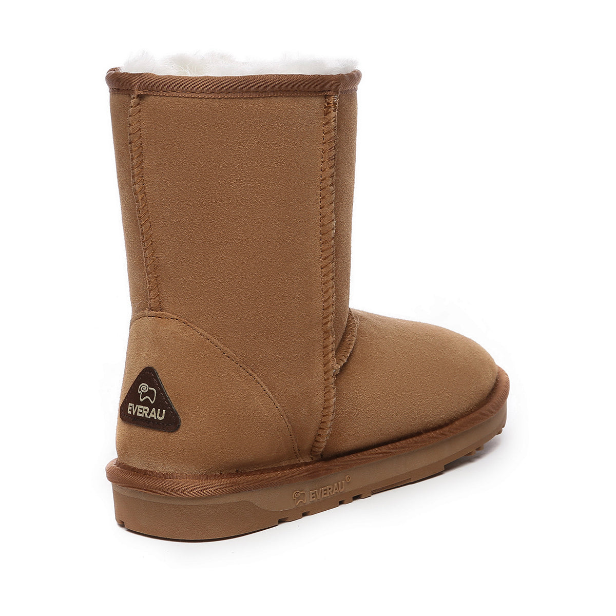 EverUgg short classic suede UGG boots with a cozy interior and a sleek, stylish design in neutral tones.