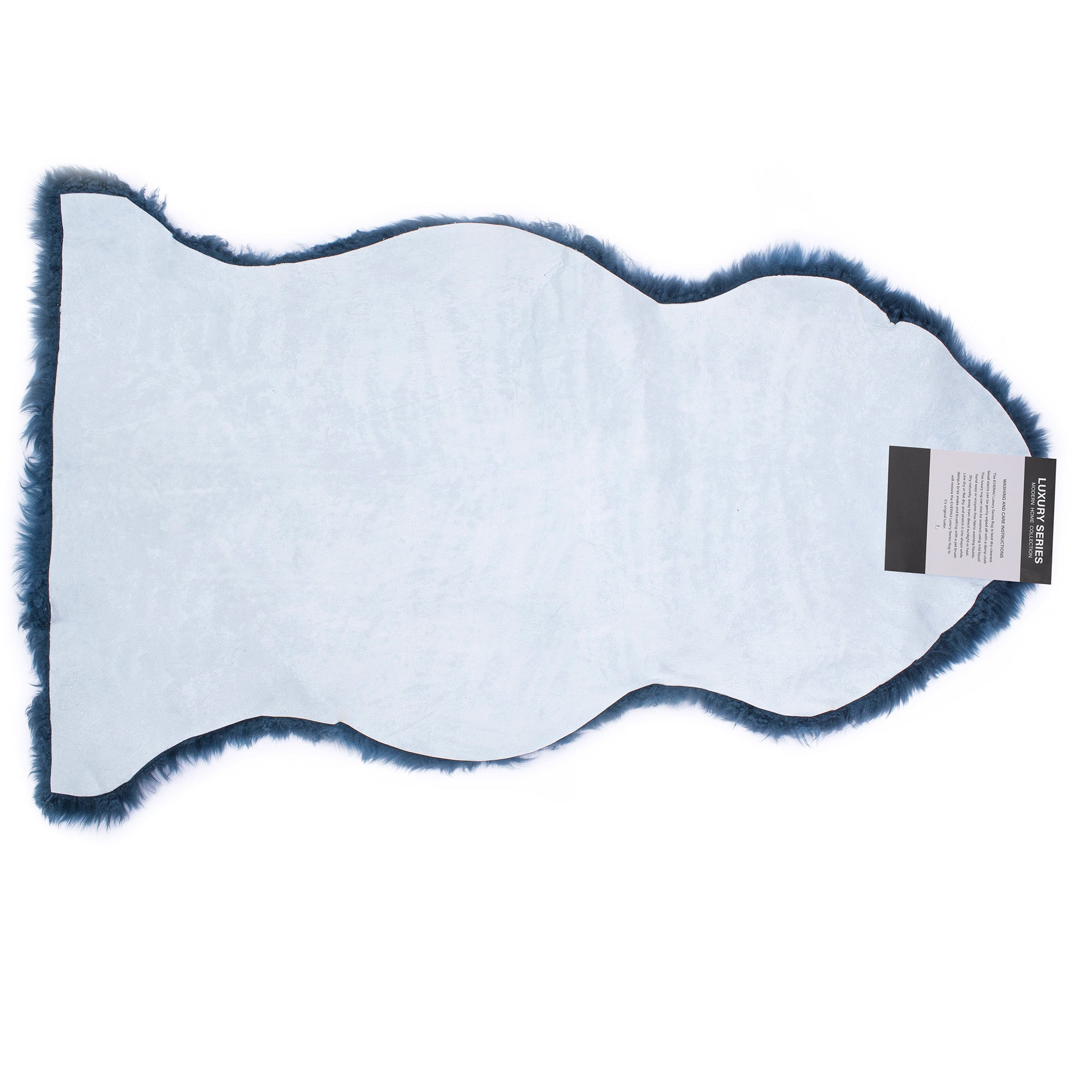 EverUgg single color long wool rug with plush, soft texture, ideal for adding warmth and style to living spaces.