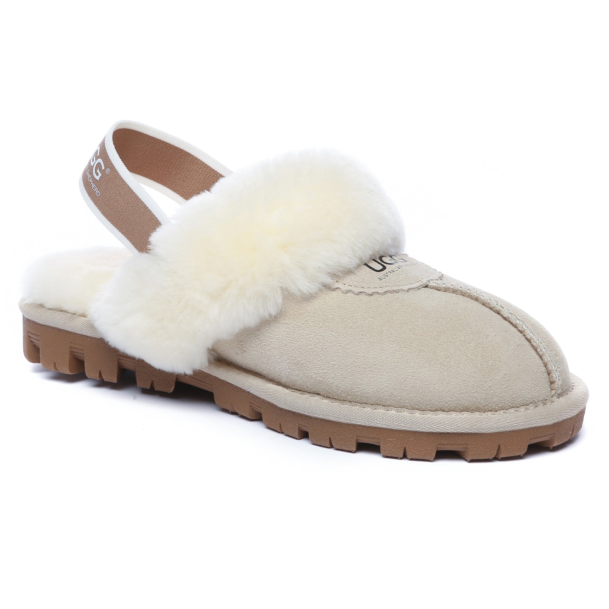 EverUgg slingback slippers with anti-slip soles, featuring premium comfort and stylish design for indoor and outdoor wear.