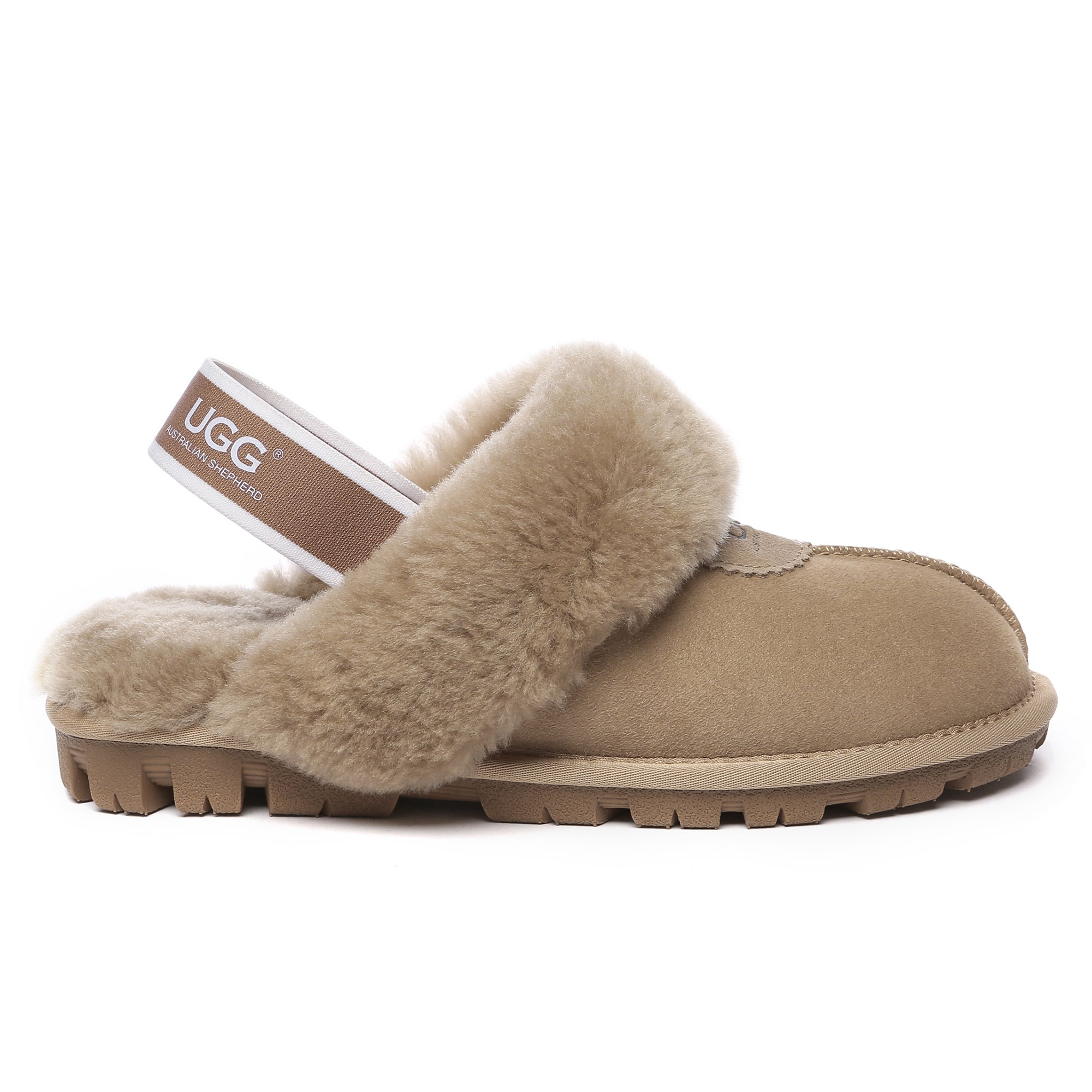 EverUgg slingback premium anti-slip slippers with soft footbed and stylish design, perfect for comfortable indoor wear.