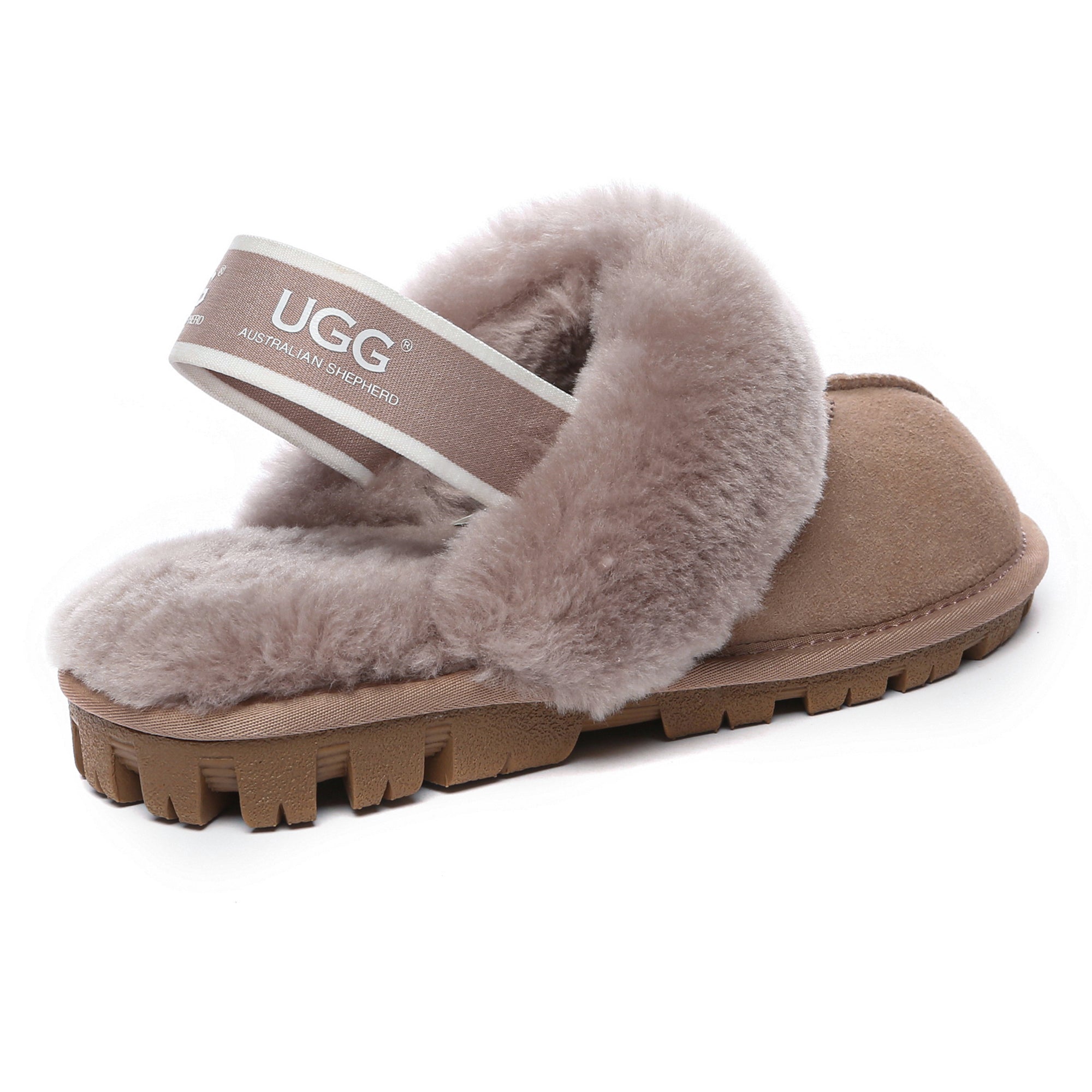 EverUgg slingback premium anti-slip slippers with soft interior and stylish design, perfect for comfortable indoor wear.