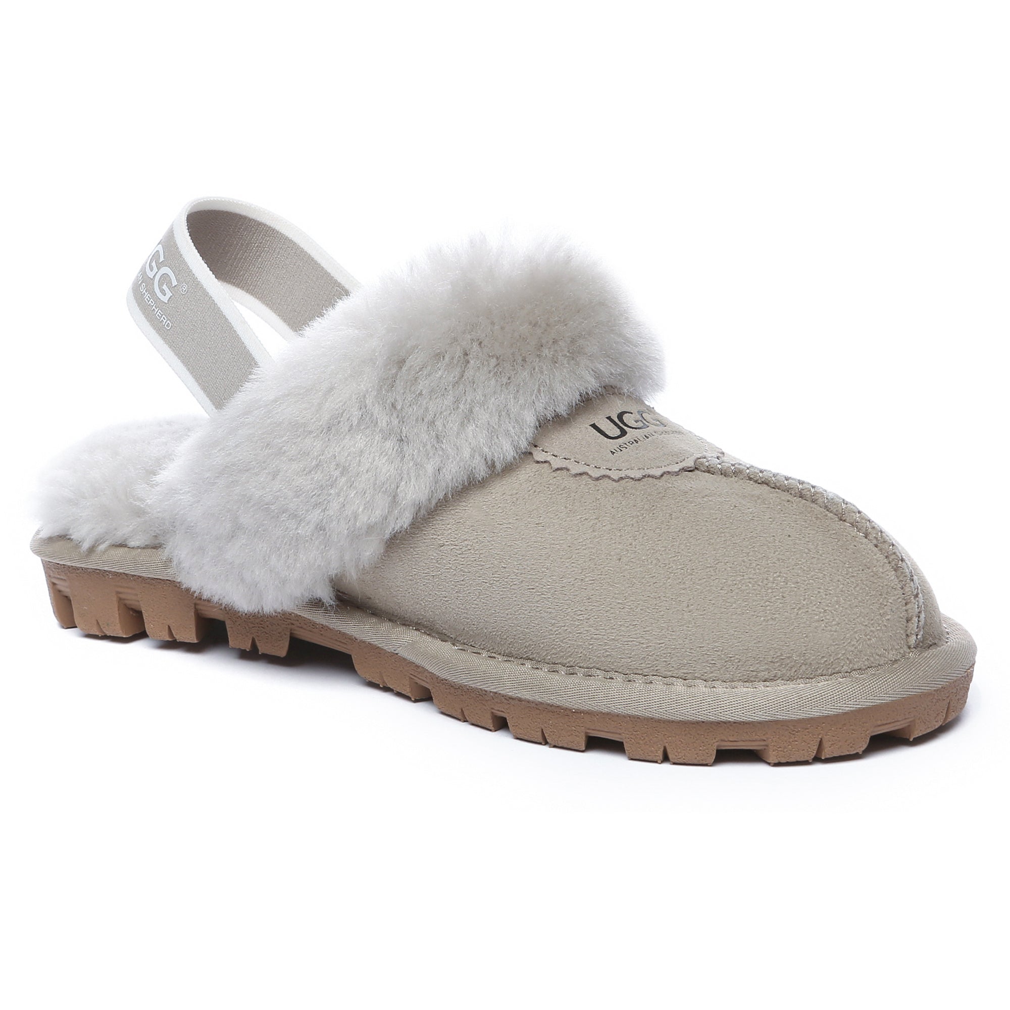 EverUgg slingback premium anti-slip slippers with soft lining and sturdy soles, designed for comfort and safety.