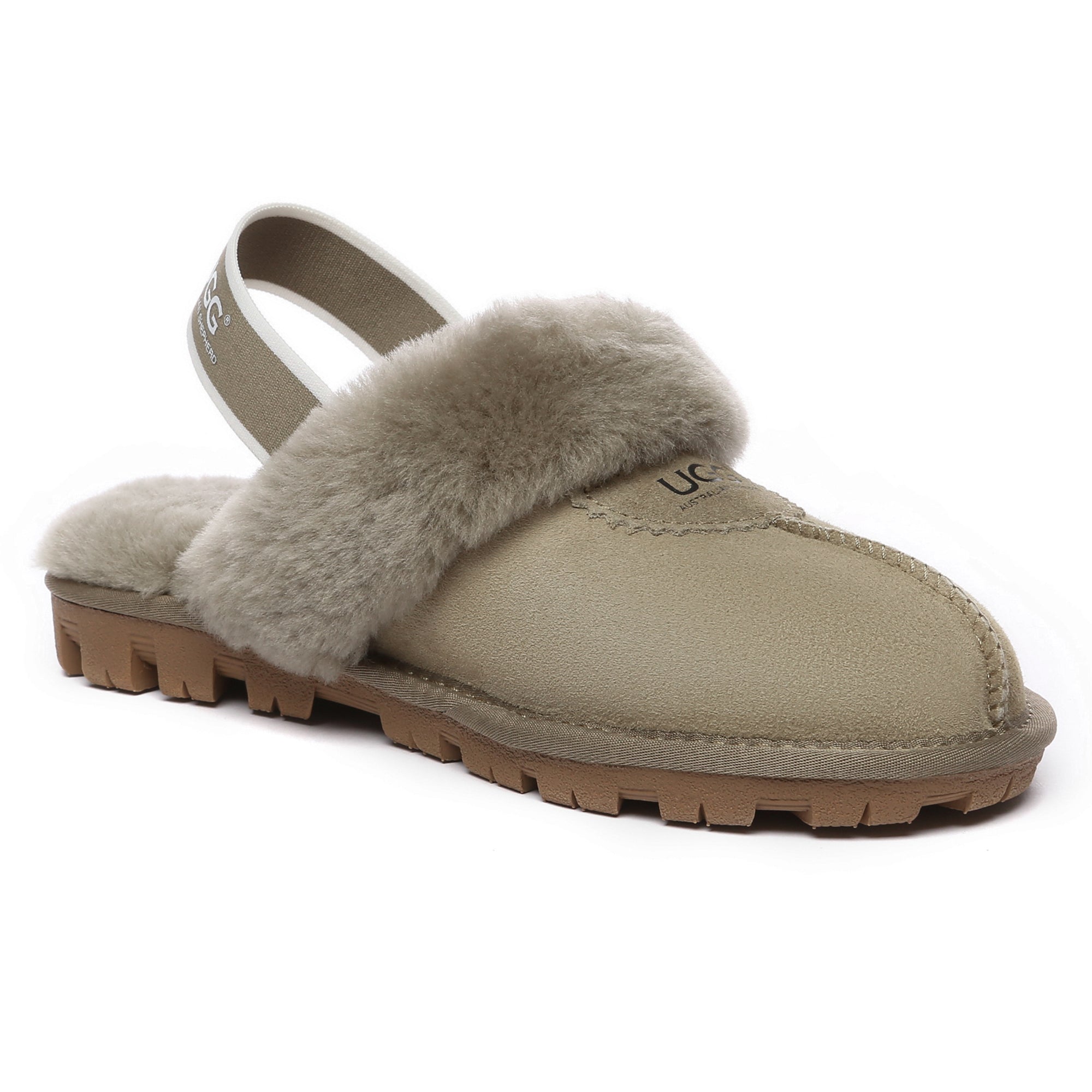EverUgg slingback premium anti-slip slippers with soft cushioning and stylish design, perfect for indoor comfort.