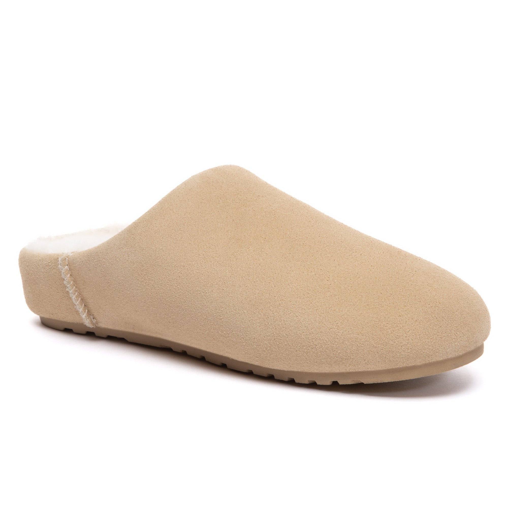 EverUgg slip-on mule slippers with soft fabric upper, cozy interior, and slip-resistant sole for comfortable indoor wear.