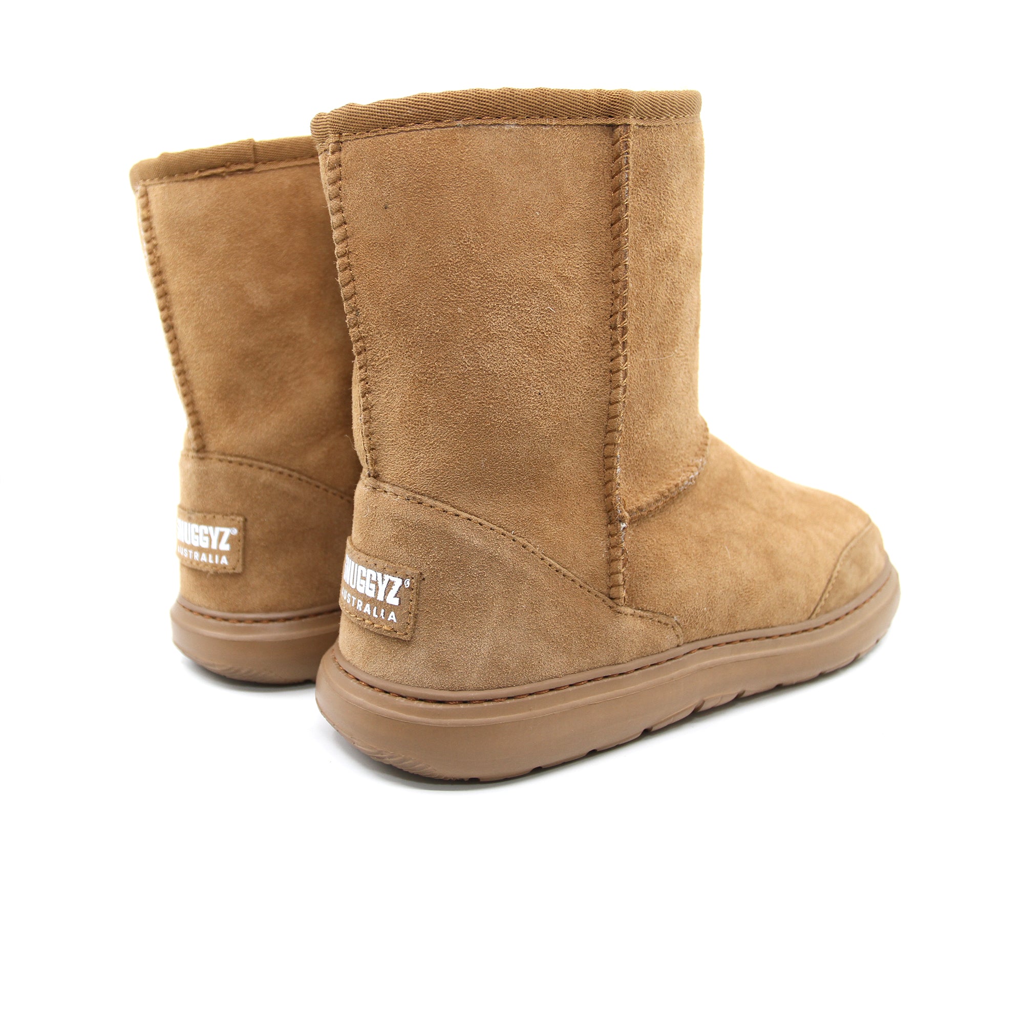 Snuggyz Explorer Short Classic UGG Boots for women, Australian-made sheepskin boots with cozy lining and ankle height.
