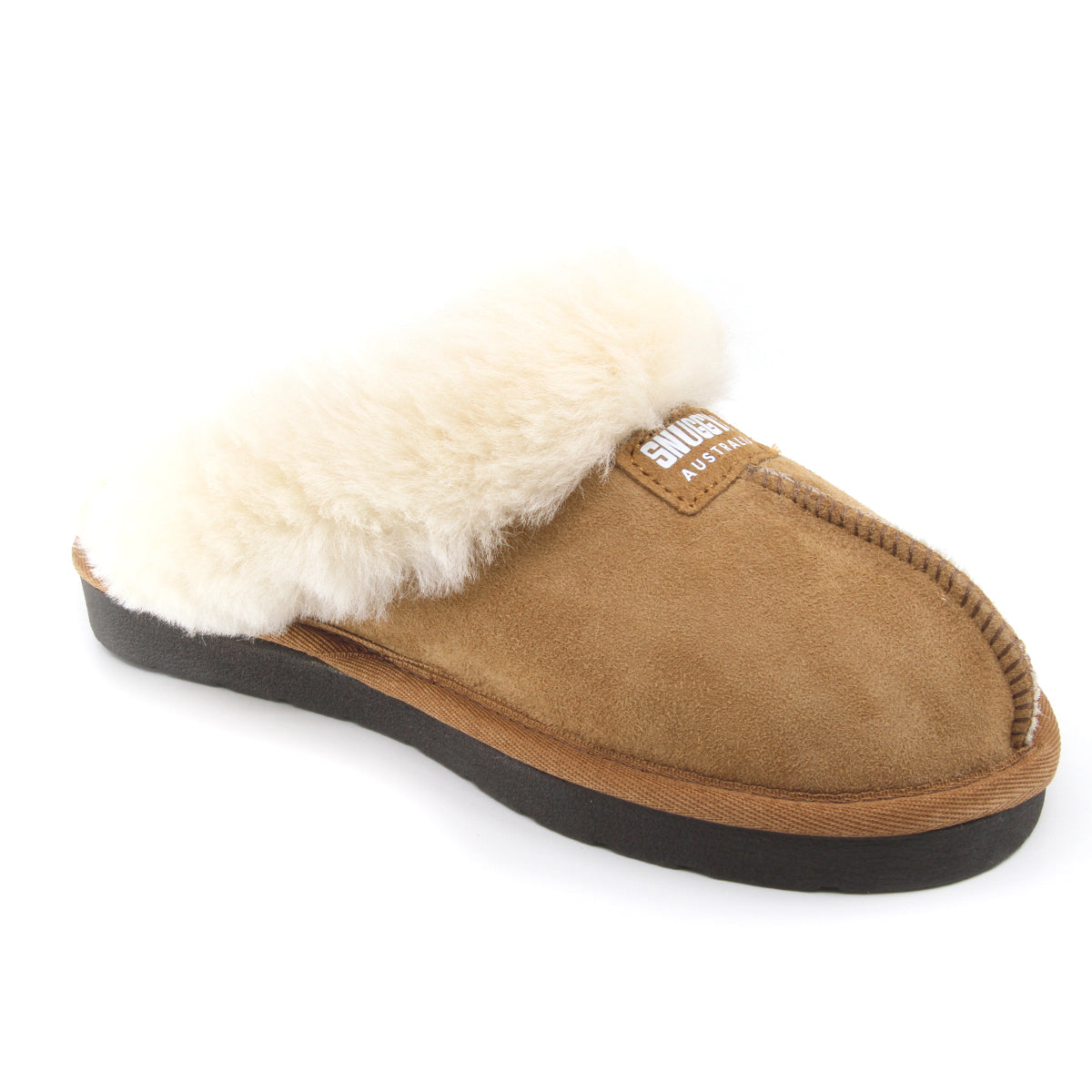 Snuggyz premium UGG classic slippers in chestnut color with plush lining, Australian-made, comfortable slip-on footwear for cozy wear