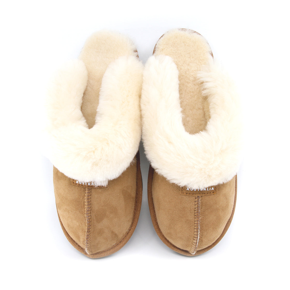 Snuggyz premium UGG Classic Slippers in chestnut color, Australian-made, featuring soft sheepskin material and cozy design.