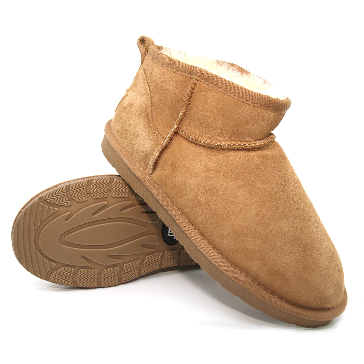Snuggyz premium ultra mini UGG boots for women, Australian-made classic sheepskin shoes with cozy interior and stylish design.
