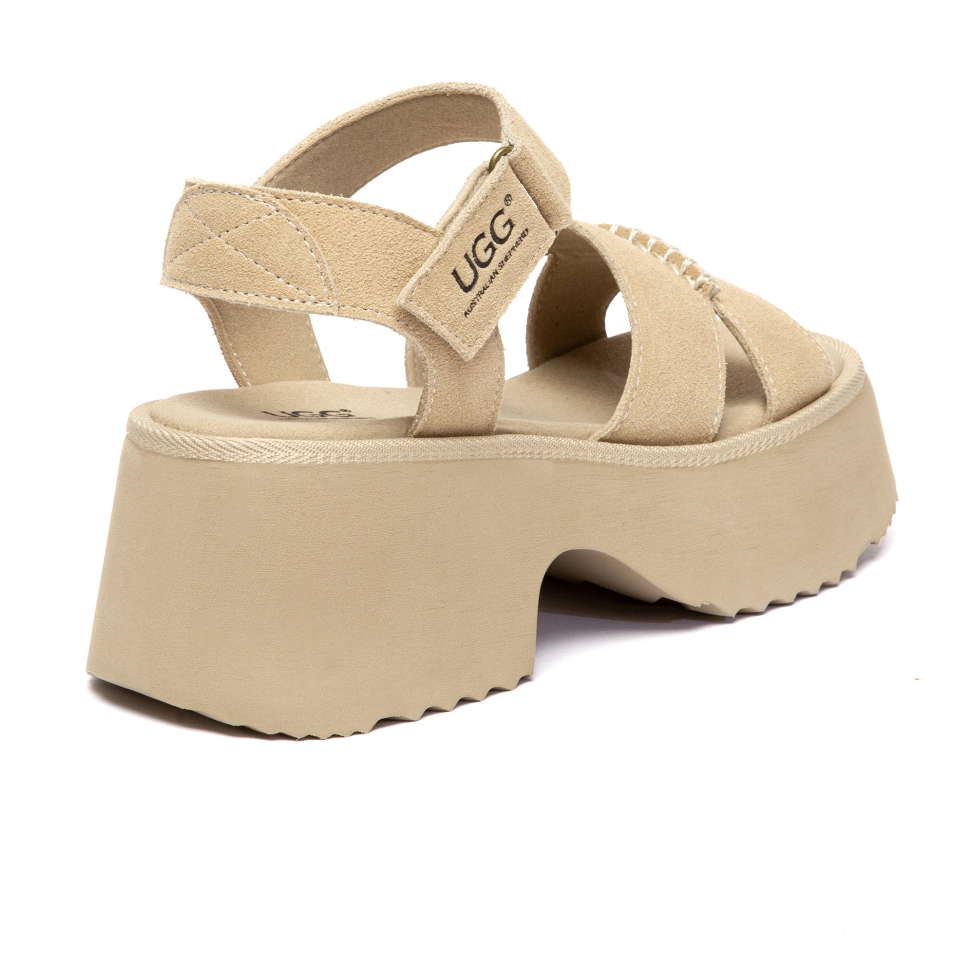 EverUgg strap slingback chunky platform sandals featuring open toes and thick soles, perfect for casual summer wear