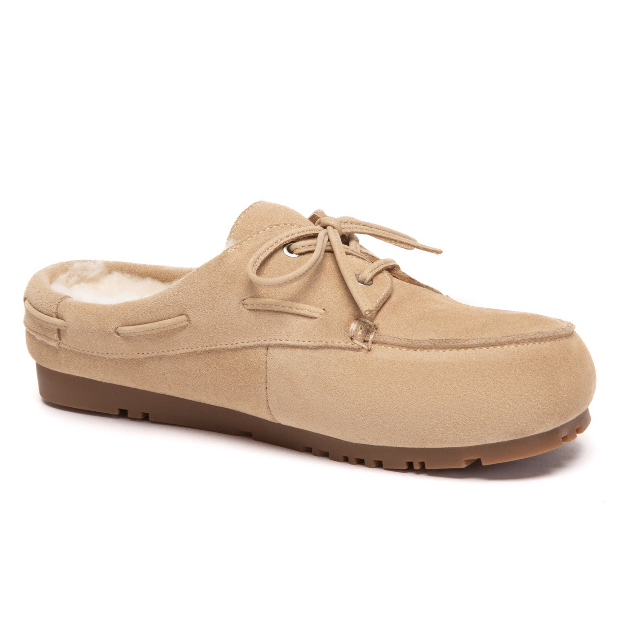 EverUgg suede moccasin slippers with soft interior and comfortable design, perfect for cozy indoor wear.