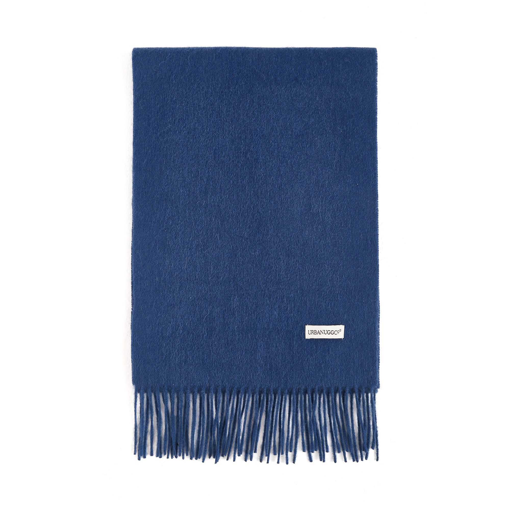 EverUgg Tassel Wool Scarf with fringe detailing, cozy and stylish apparel accessory in soft wool fabric.