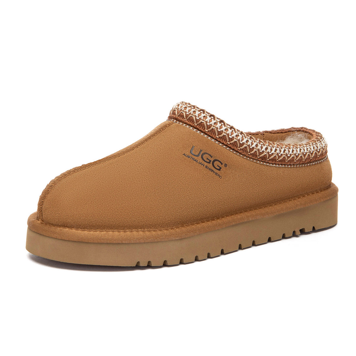 EverUgg Tazman Classic Color mid-platform UGG slippers with cozy design and plush lining, shown in chestbro03.jpg