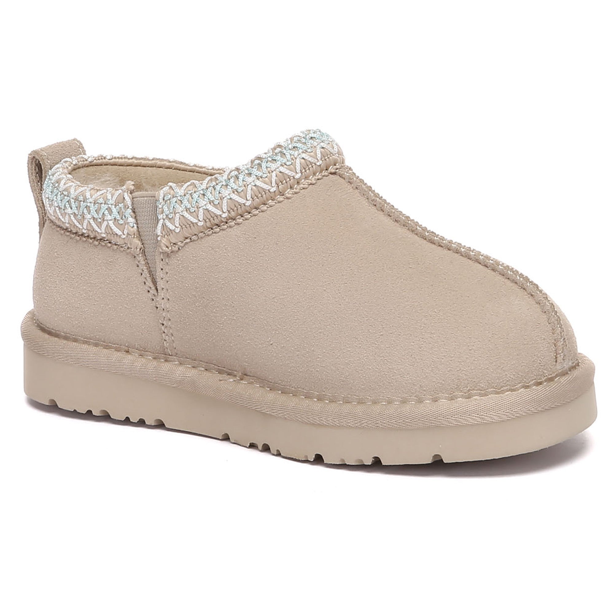Kids' UGG slippers from EverUgg featuring cozy, plush fabric and slip-on design for comfortable indoor wear.