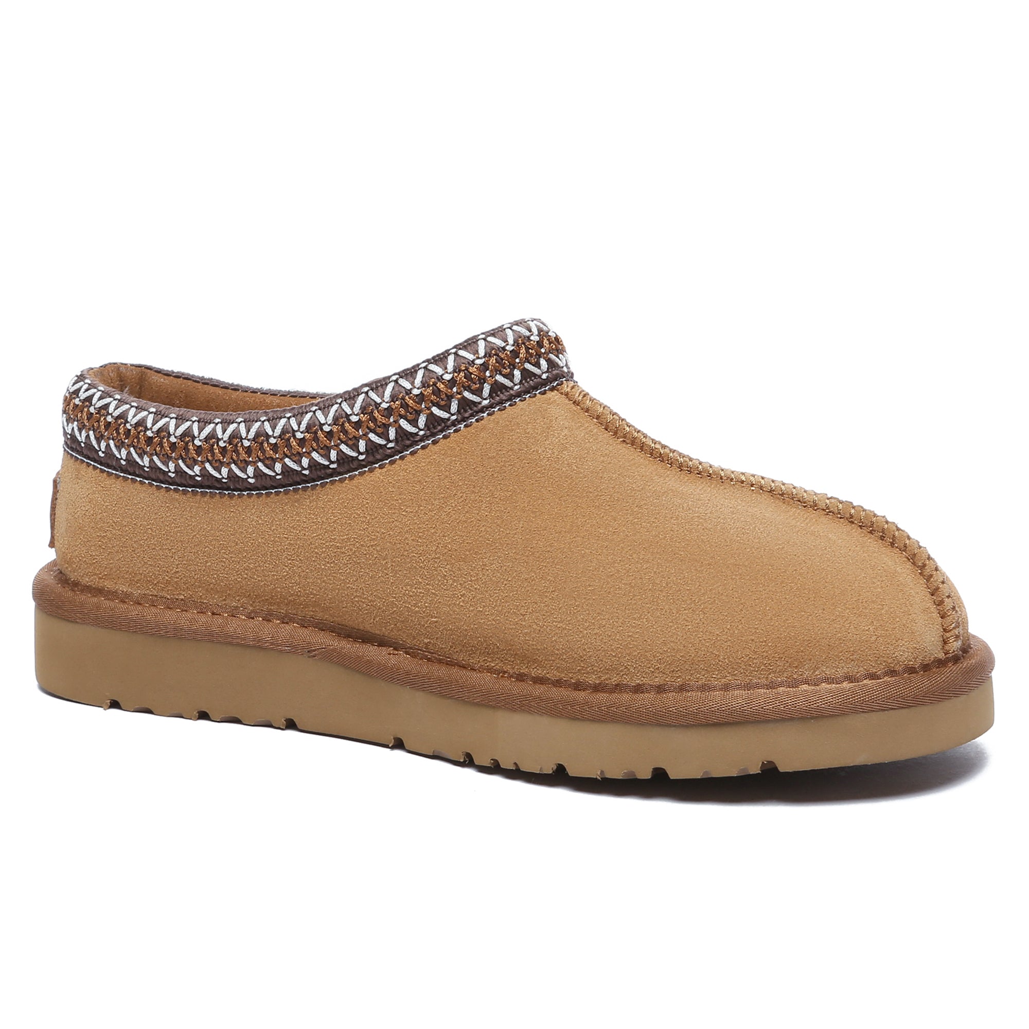 EverUgg Tazzy Stitch UGG slippers featuring soft, plush material and cozy design for comfortable indoor wear.