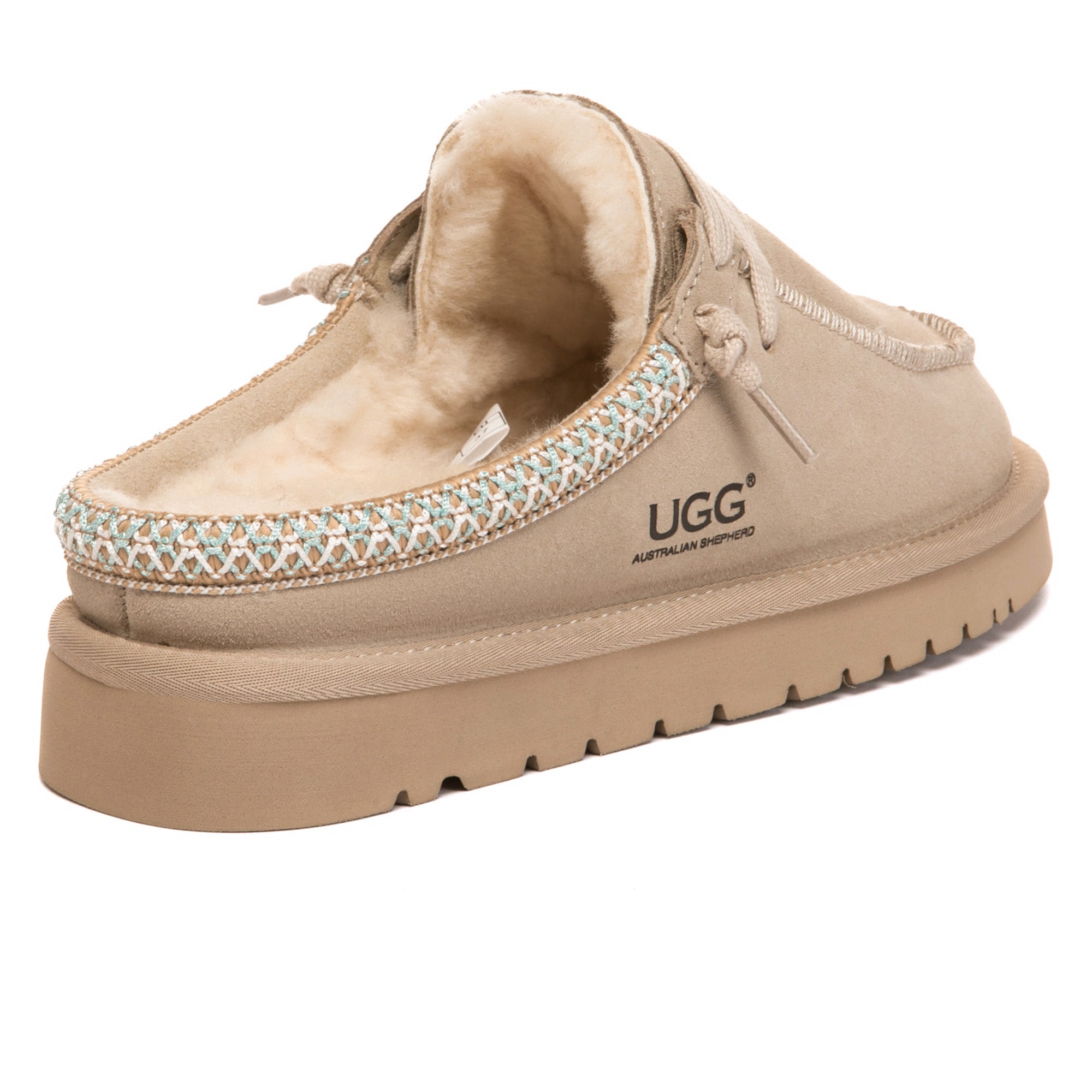 EverUgg Tazzy UGG slippers slide featuring soft, cozy material and casual slip-on design for comfortable indoor wear.
