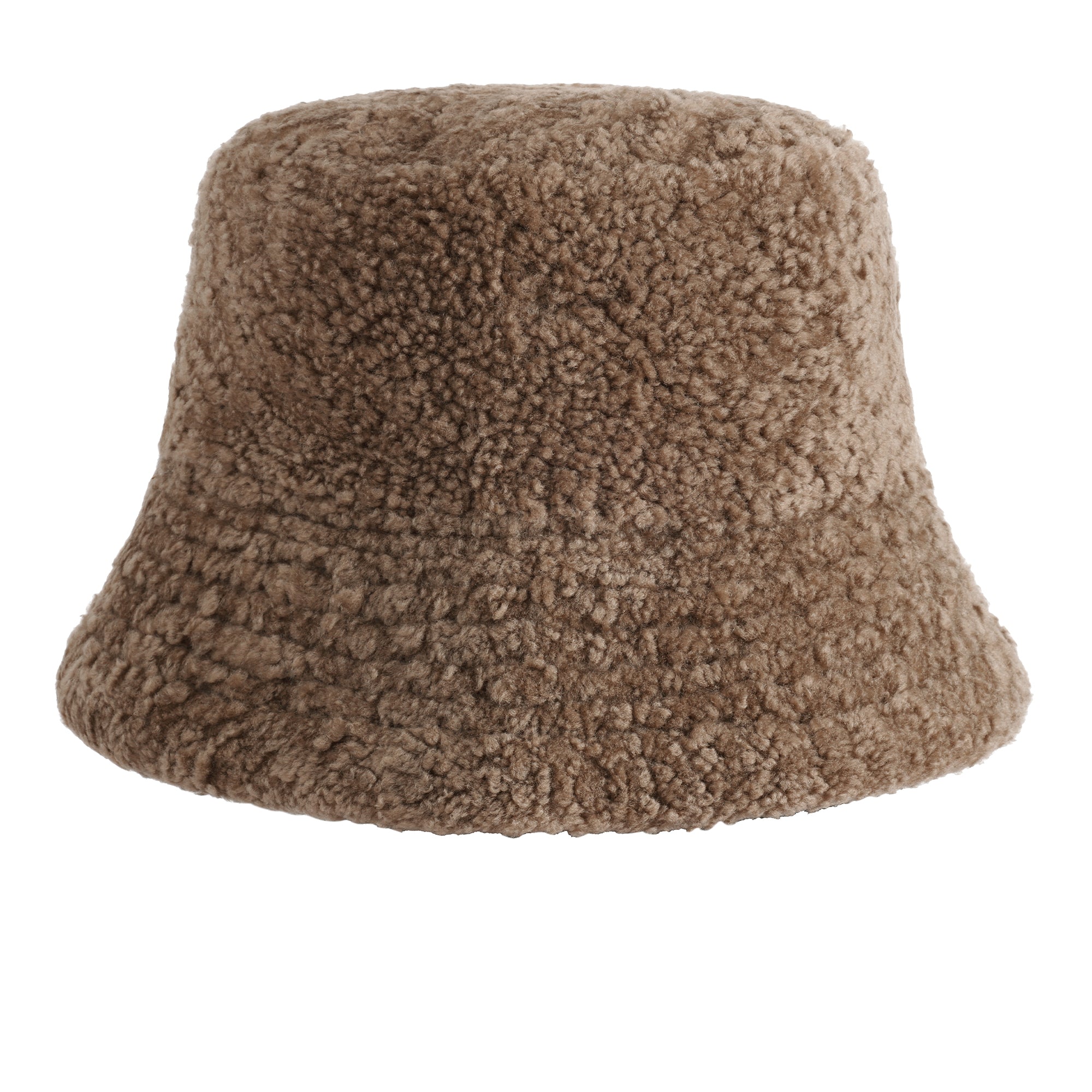 EverUgg Teddy Cloude Bucket Hat, soft plush fabric with a fluffy, cloud-like texture, stylish accessory for casual wear.