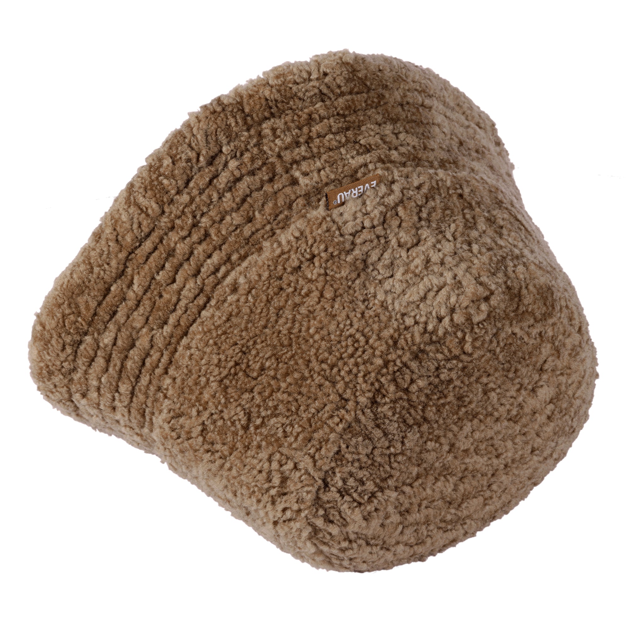EverUgg Teddy Cloude bucket hat in soft plush fabric with a cozy, cloud-like appearance, perfect for casual outdoor wear.