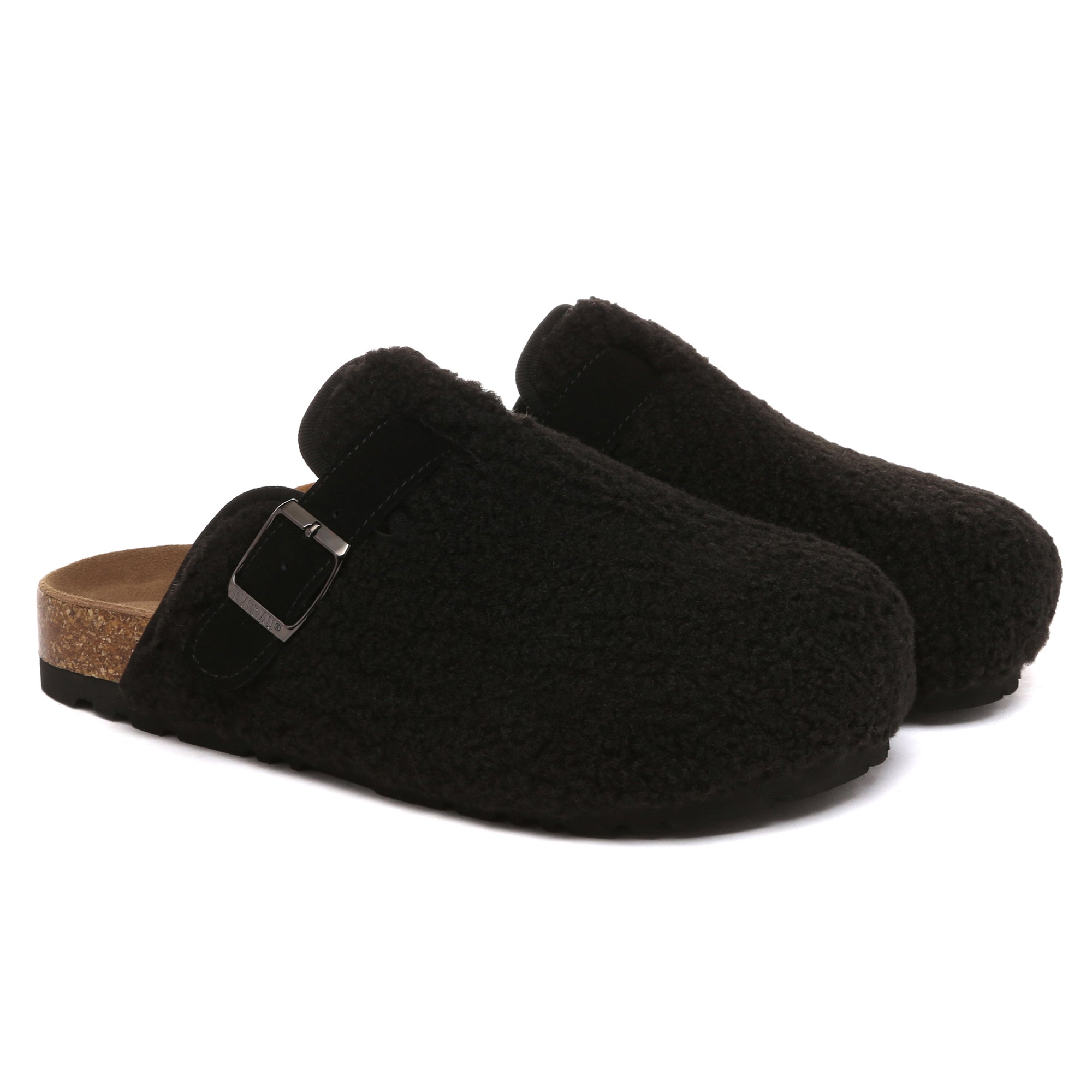 EverUgg Teddycozy Buckle Slippers Greta for women, soft plush slippers with buckle detail and cozy design.