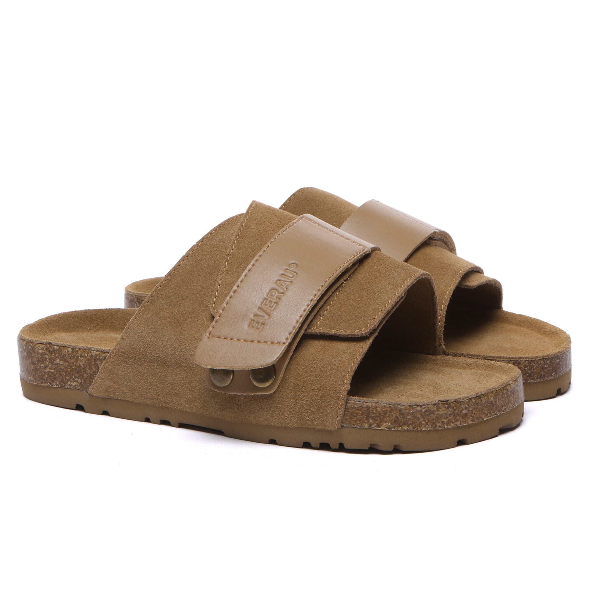 EverUgg Terra adjustable strap slip-on summer sandals with open toes and cushioned soles, perfect for casual warm-weather wear.