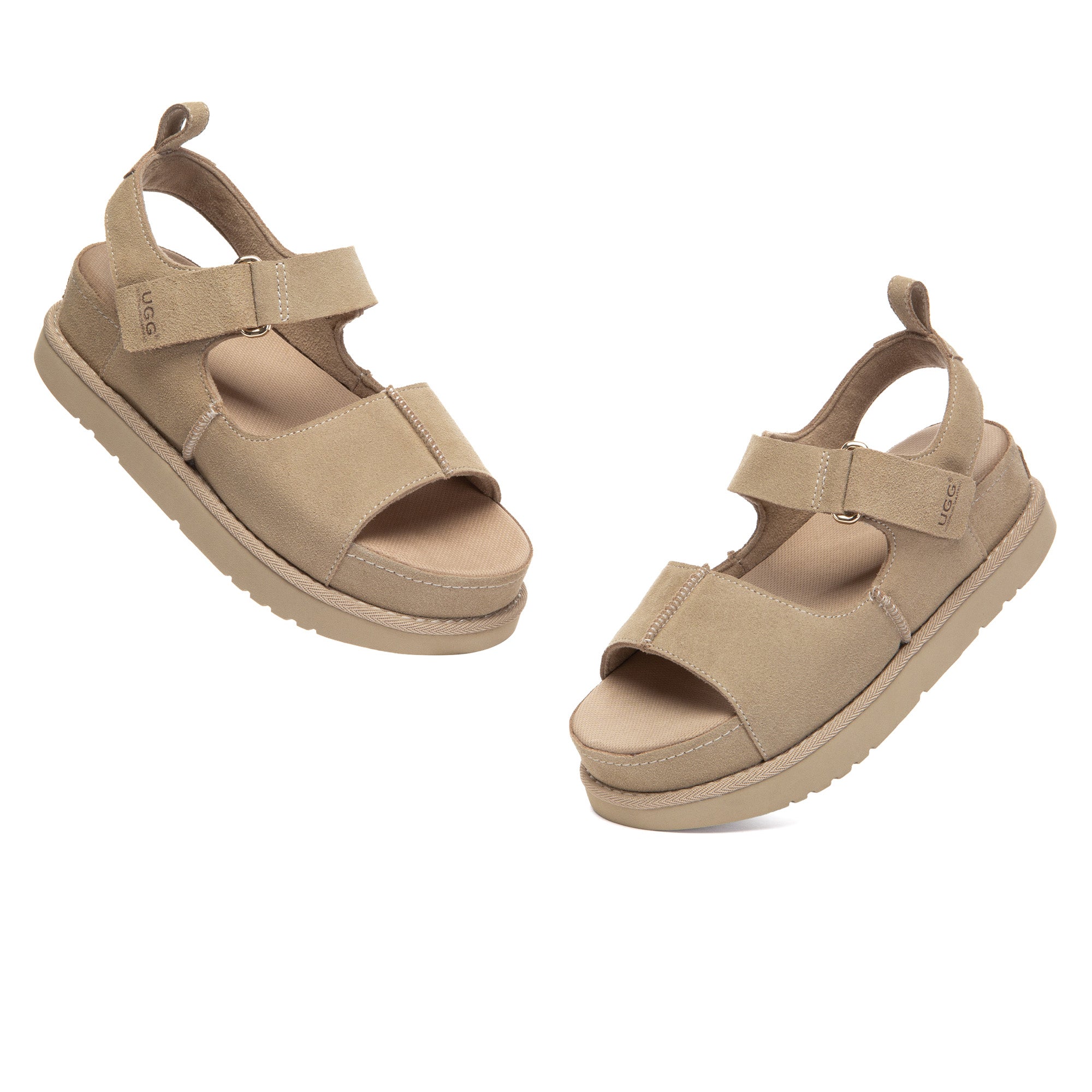 EverUgg Terra Slingback Platform Sandals with slip-on design and chunky sole, stylish UGG slippers for casual wear
