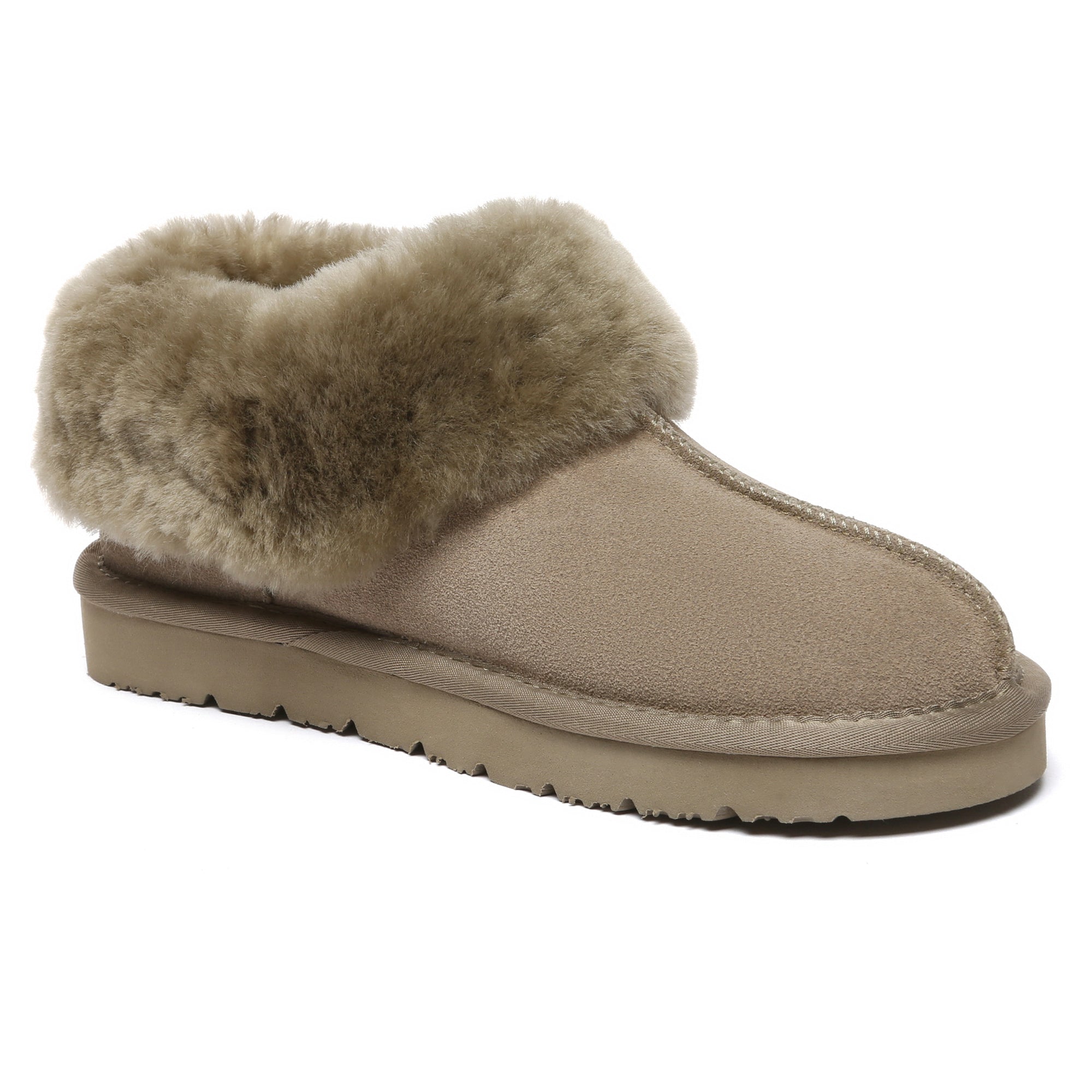 EverUgg UGG ankle slippers in a special color featuring soft, cozy fabric and a classic slip-on design for comfort.