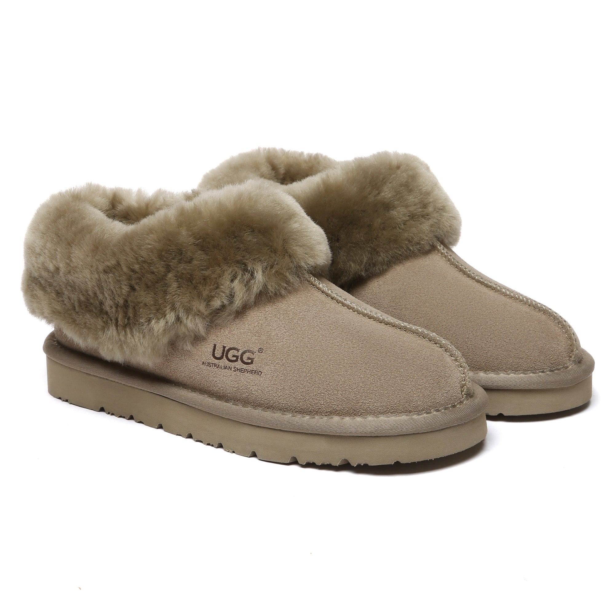 EverUgg UGG ankle slippers in a special color with soft, plush interior and cozy design, perfect for comfortable indoor wear.
