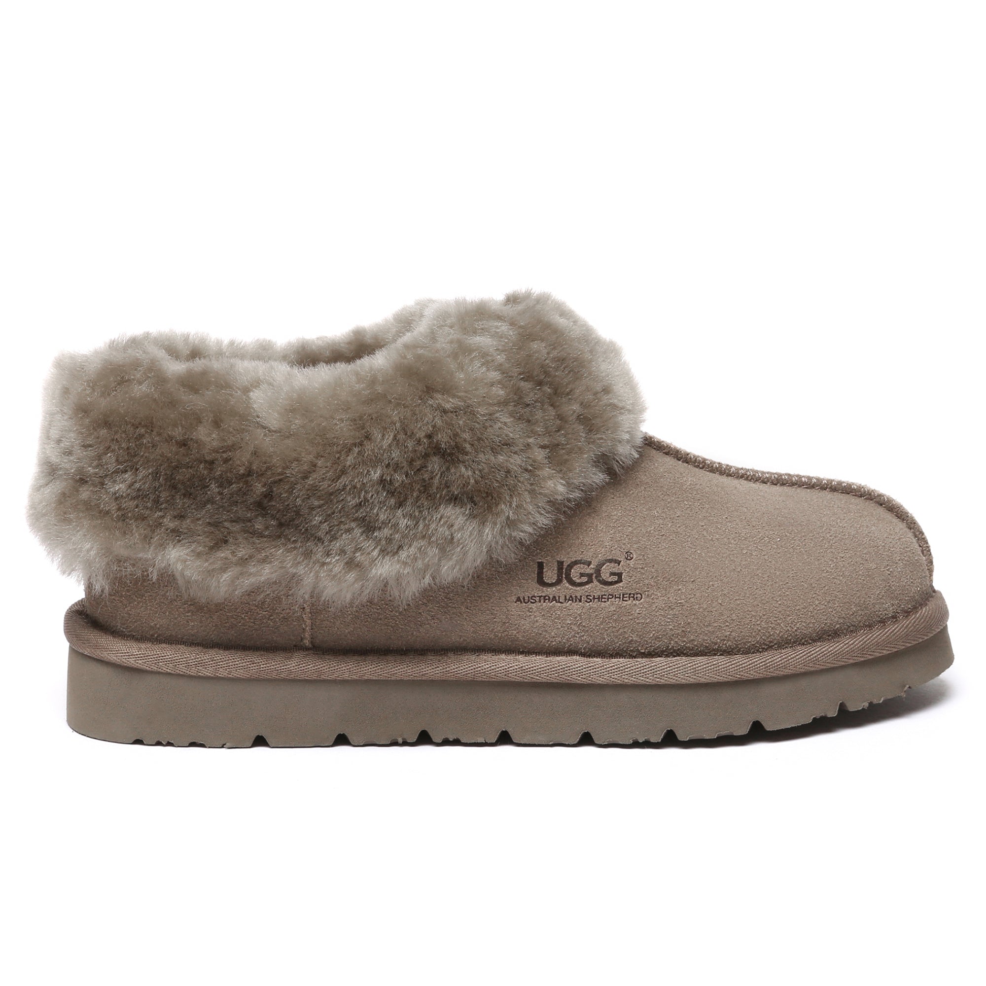 EverUgg UGG ankle slippers in a special color, featuring soft plush material and classic slip-on design.