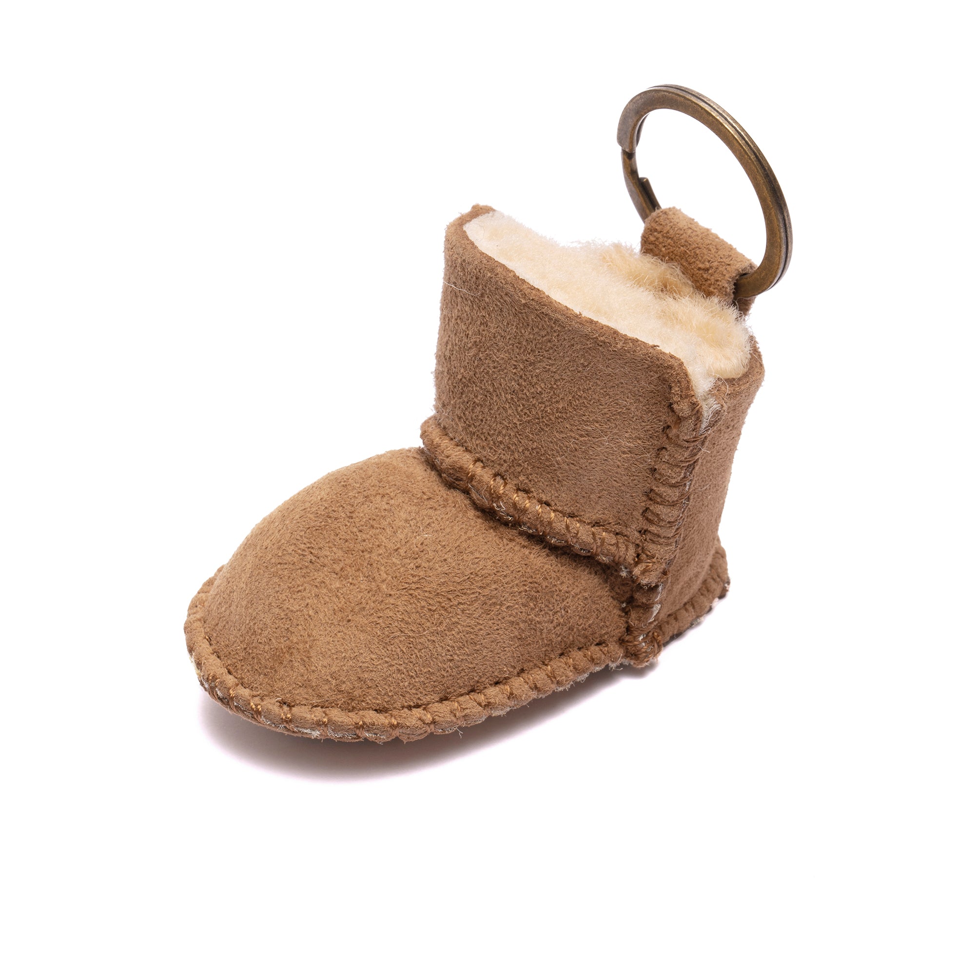 EverUgg UGG Boots keyring featuring a miniature UGG boot design with leather and metal details.
