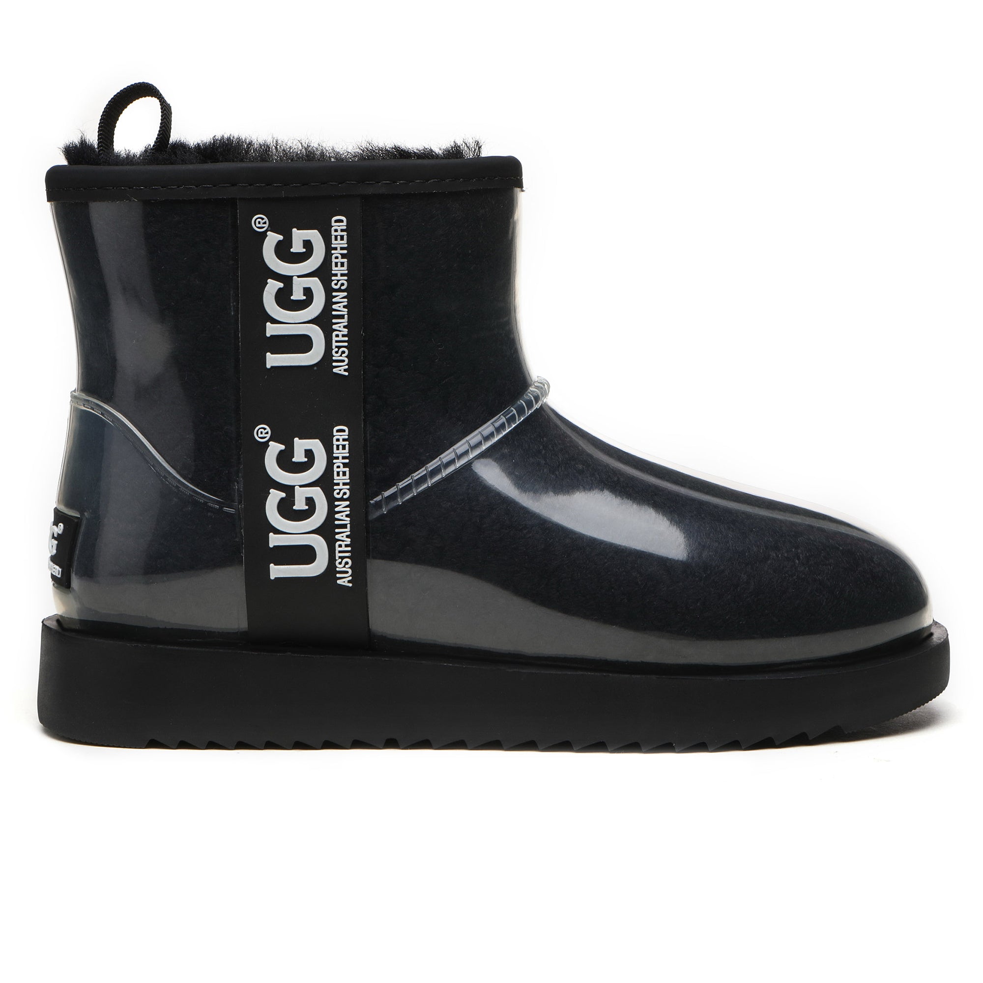 EverUgg coated mini classic rain boots, stylish gumboots with a water-resistant finish, ideal for rainy weather.