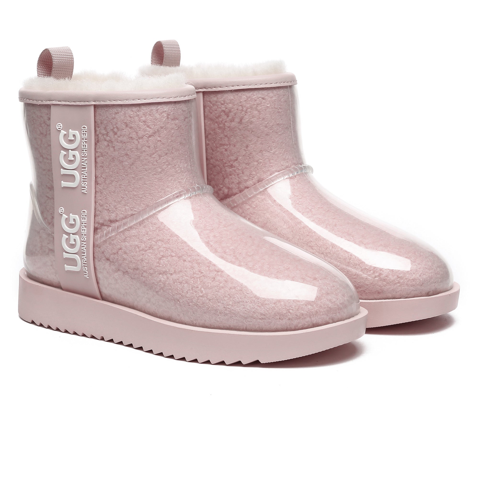 EverUgg coated mini classic rain boots, stylish gumboots with waterproof coating, ideal for rainy weather and outdoor wear.