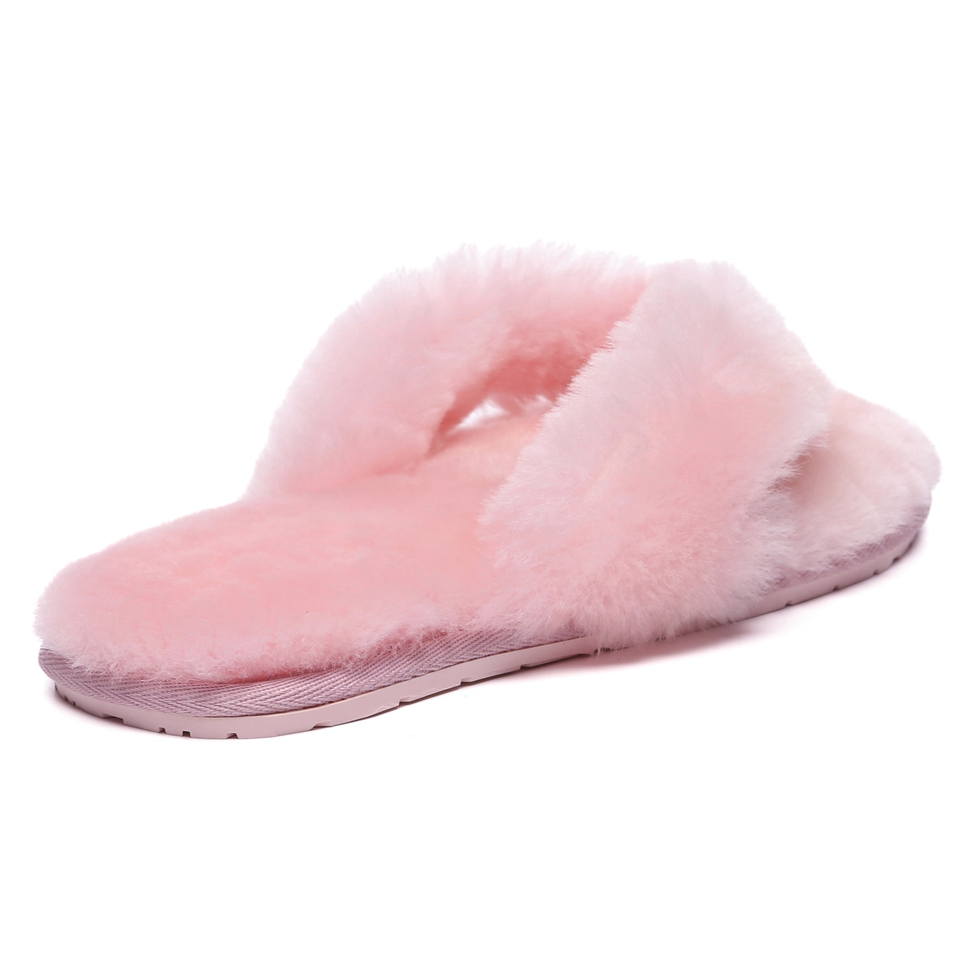 EverUgg UGG Fluffy Thongs Slides for women, featuring soft, plush material and casual slip-on design for comfortable wear.