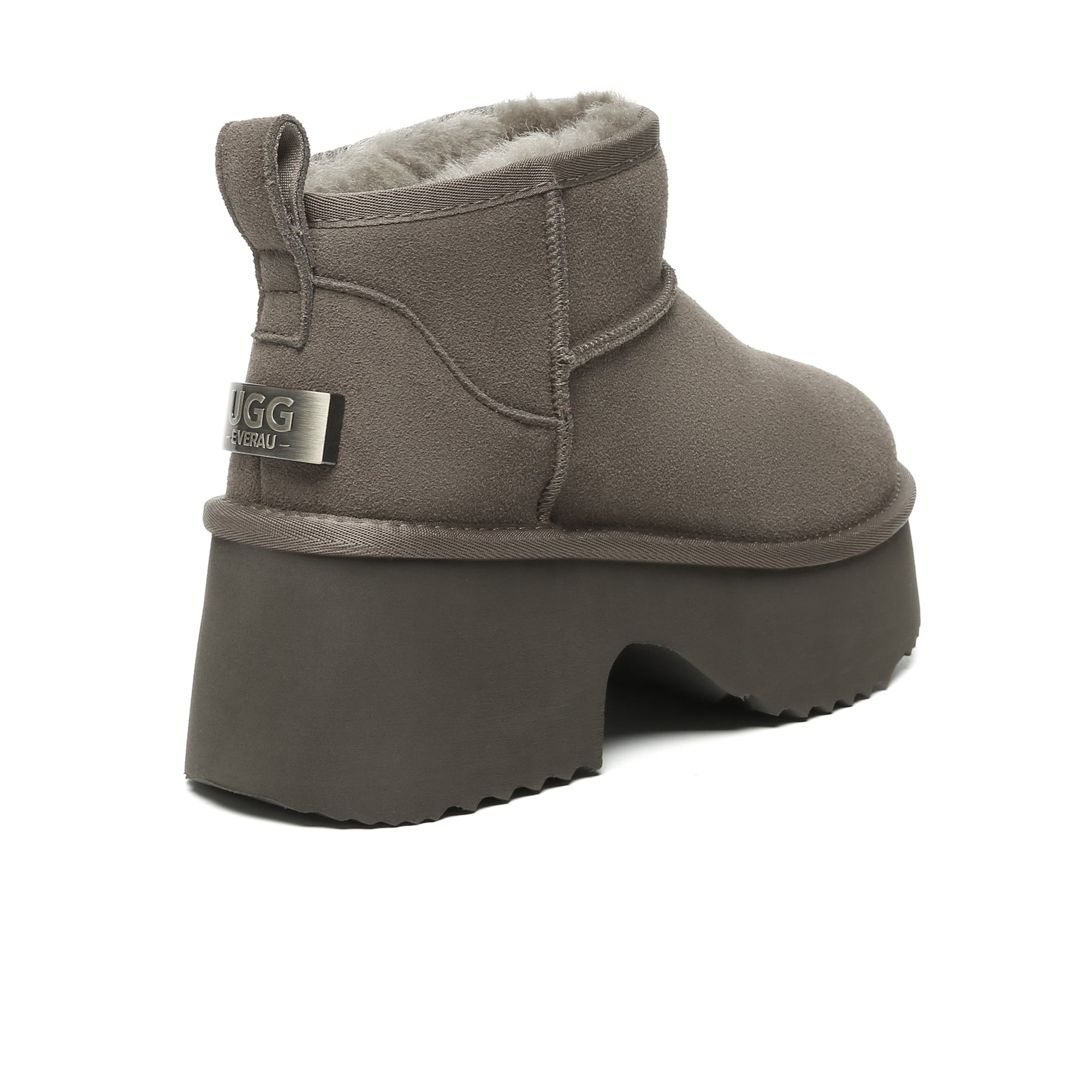 EverUgg UGG Heel Ultra Mini Platform Boots for women featuring a stylish design and chunky heel, perfect for fashionable footwear.
