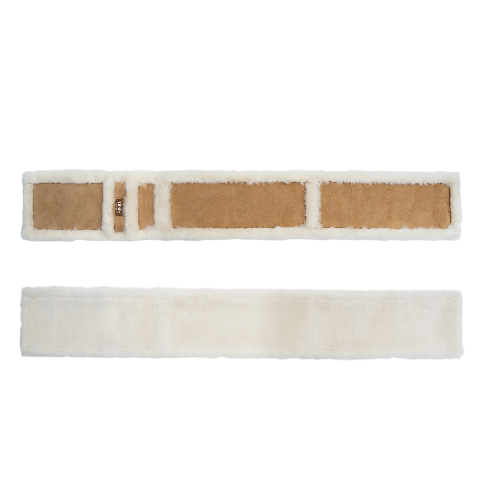 EverUgg luxury sheepskin scarf featuring soft, plush sheepskin material and elegant design in a cozy, stylish accessory.