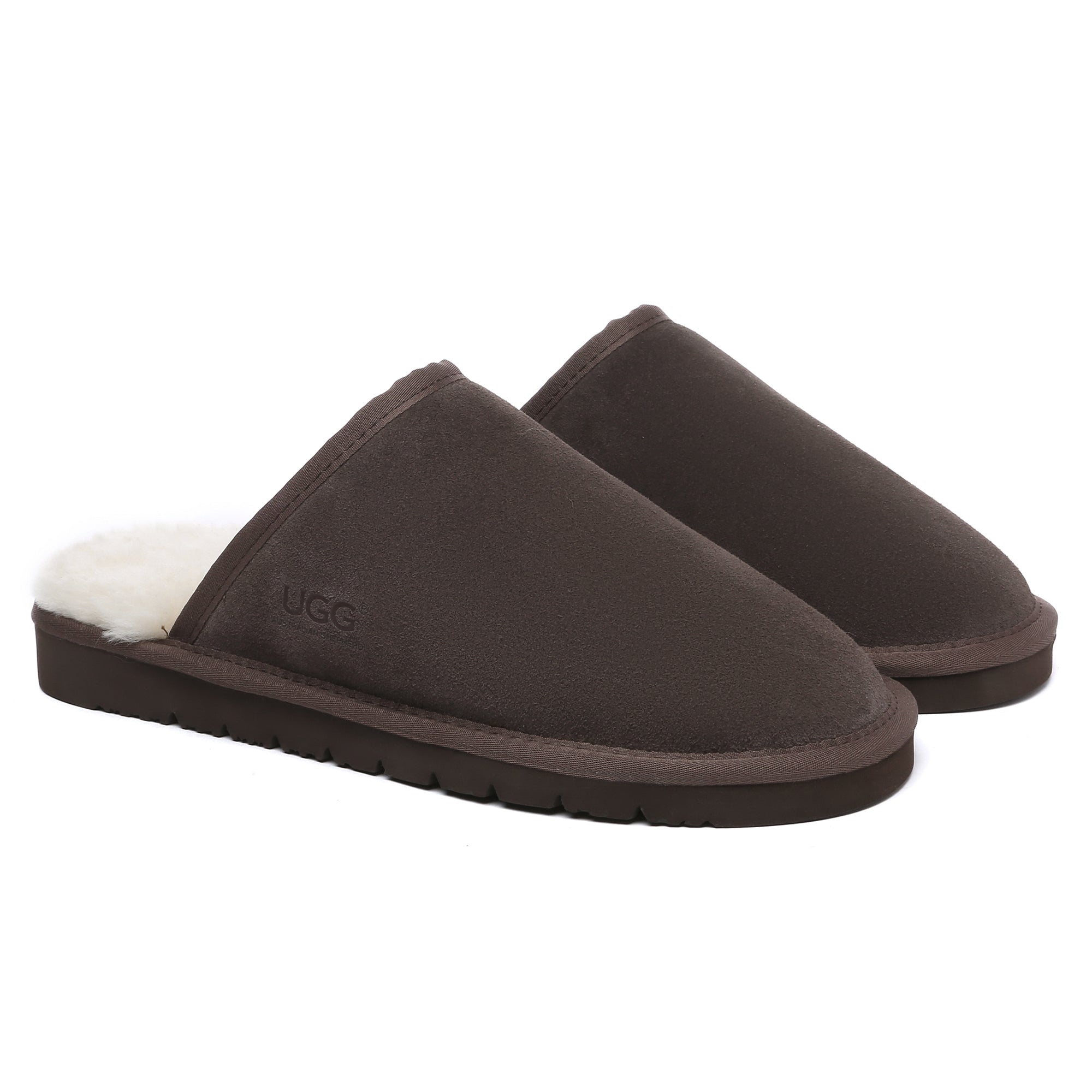 EverUgg men's UGG Ultra Comfort Sole slippers with plush interior and durable sole, perfect for cozy indoor wear.