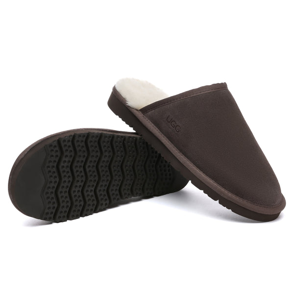 EverUgg men's UGG slippers with ultra comfort soles, featuring soft material and slip-on design for cozy indoor wear.